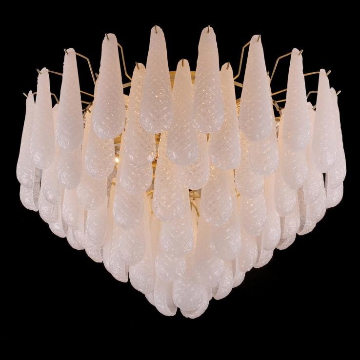 Sergio Raindrop Milk Murano Glass - Italian Concept