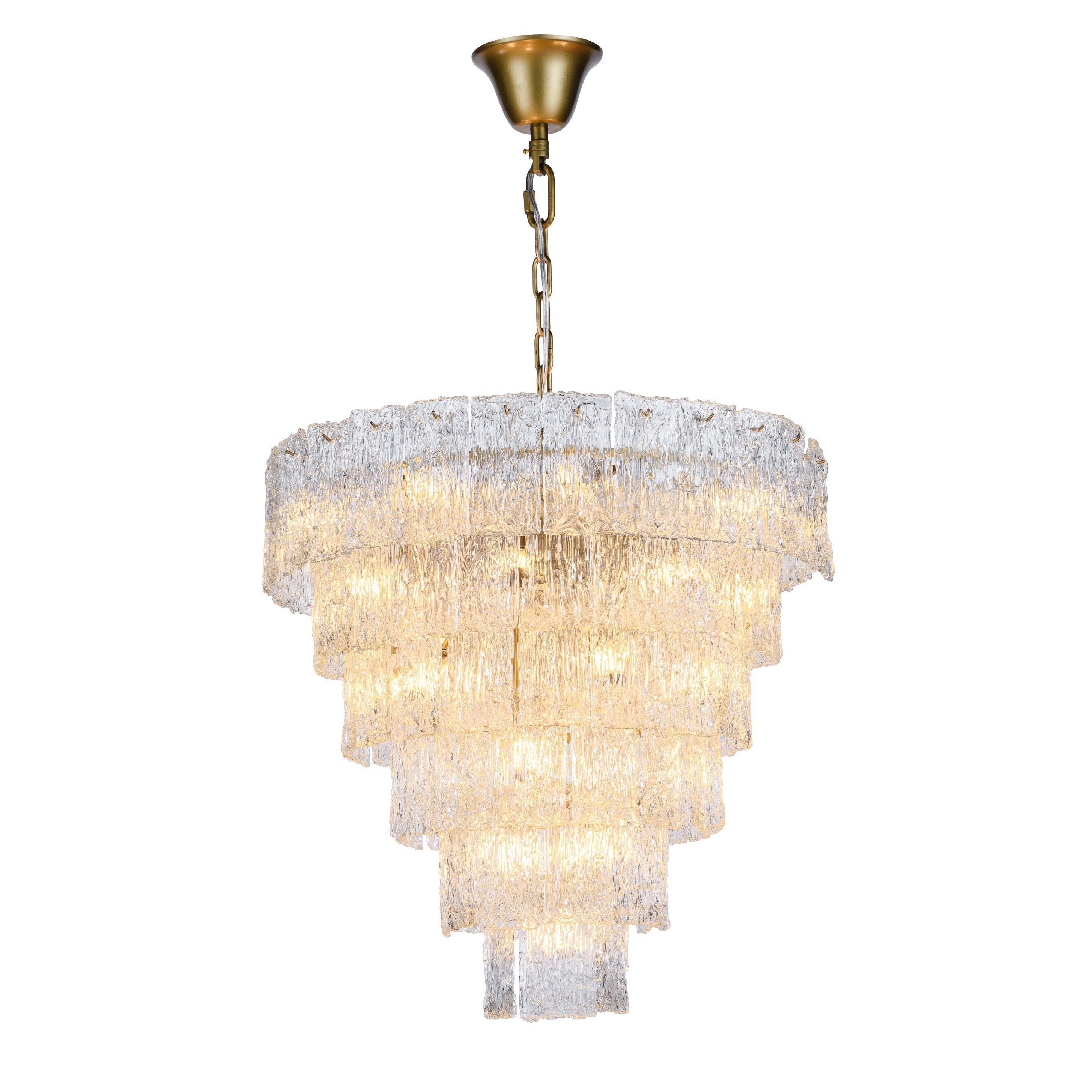 Giovanni Round Tiered Murano Glass Chandelier - Italian Concept