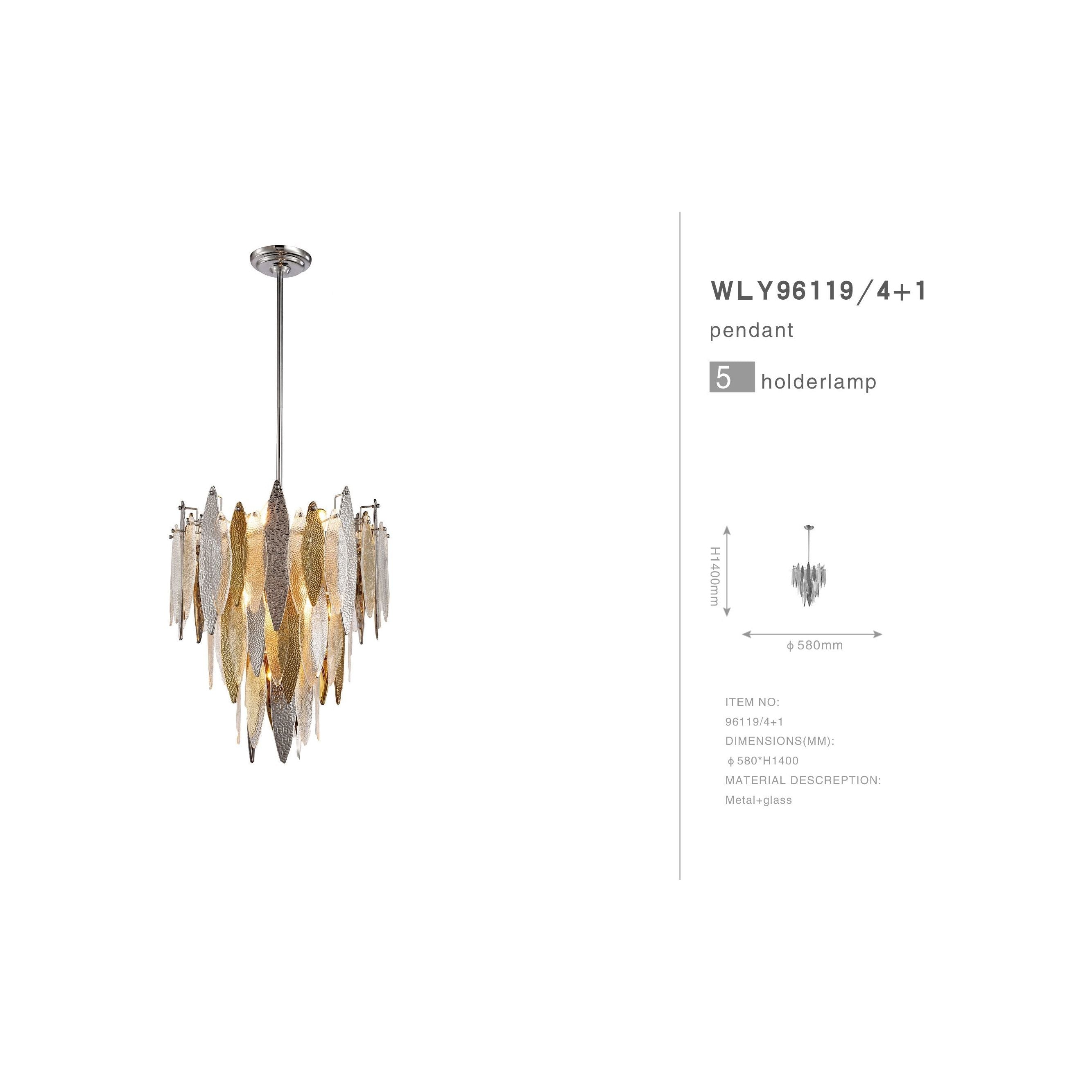 Alba Round Tiered Oval Glass Chandelier - Italian Concept -