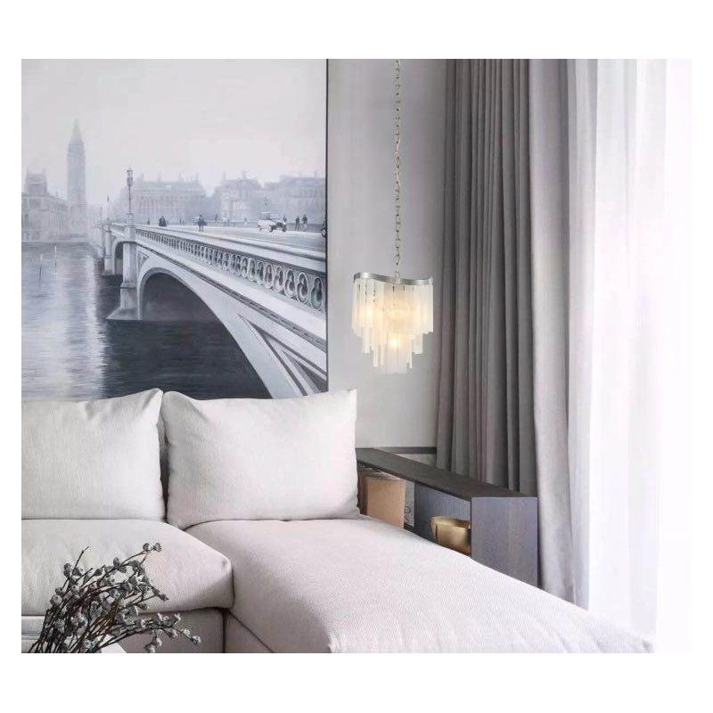 Roundel Odeon Fringe Crystal Chandelier - Italian Concept