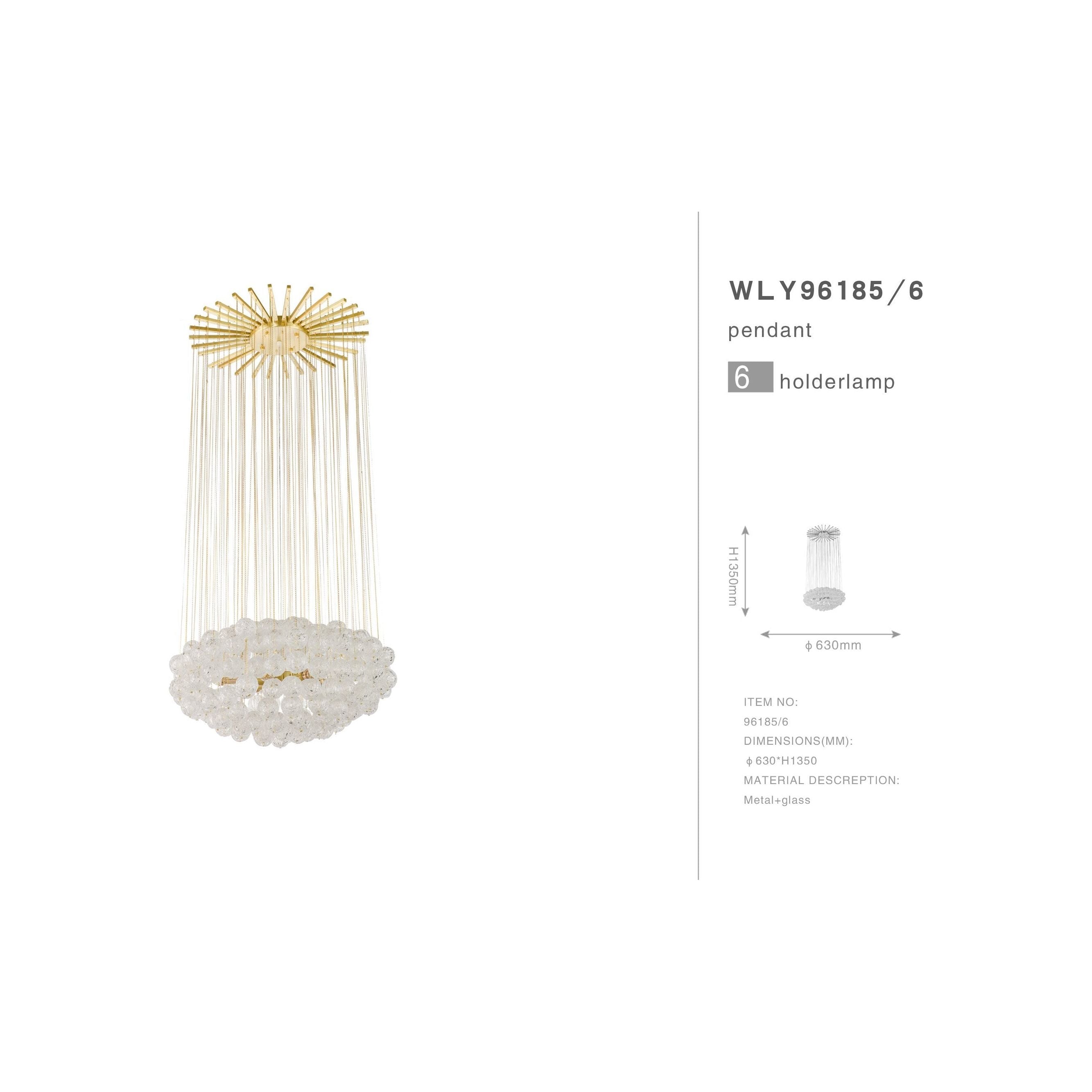 Sol Bubble Glass Chandelier - Italian Concept