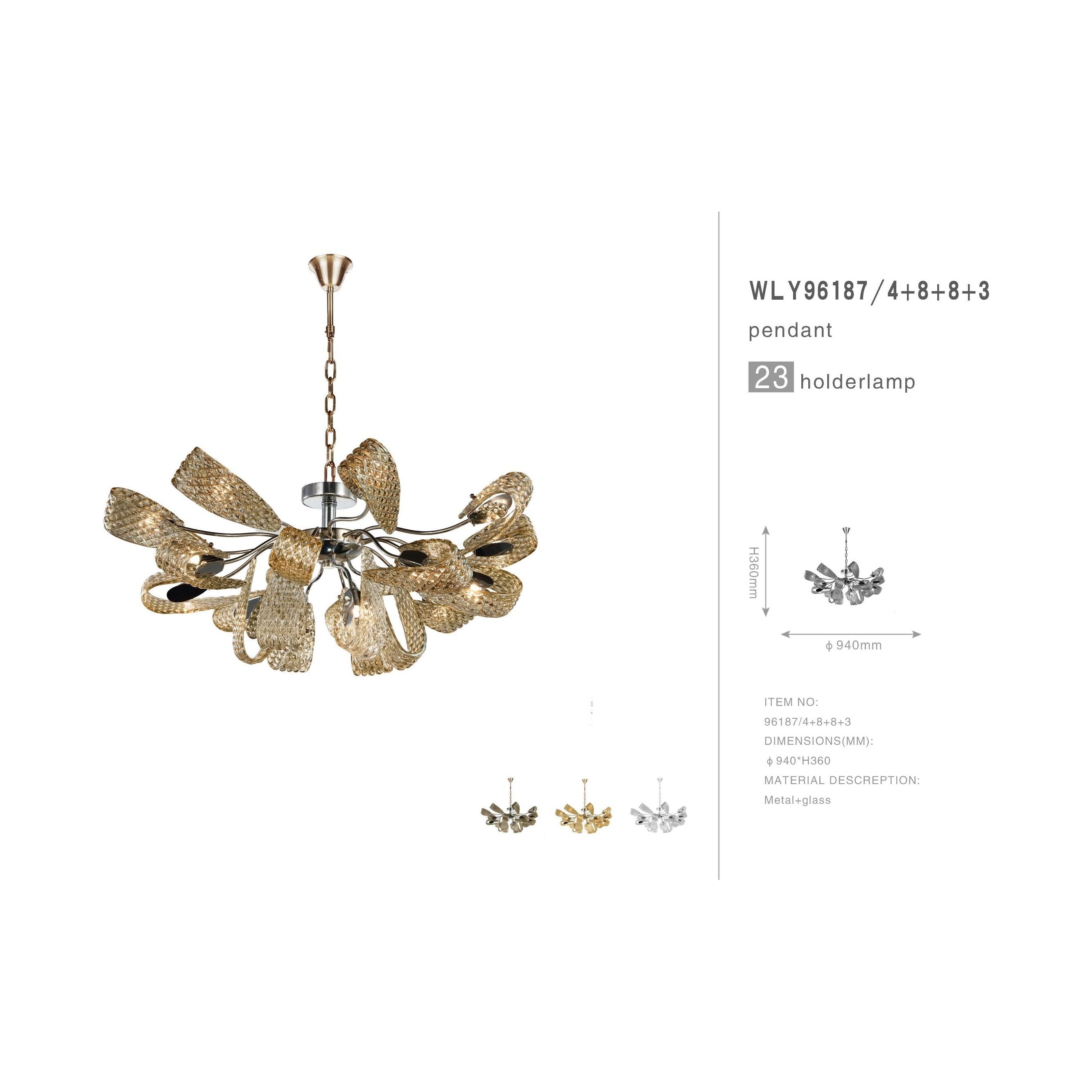 Bella Ropes Murano Glass Chandelier - Italian Concept -