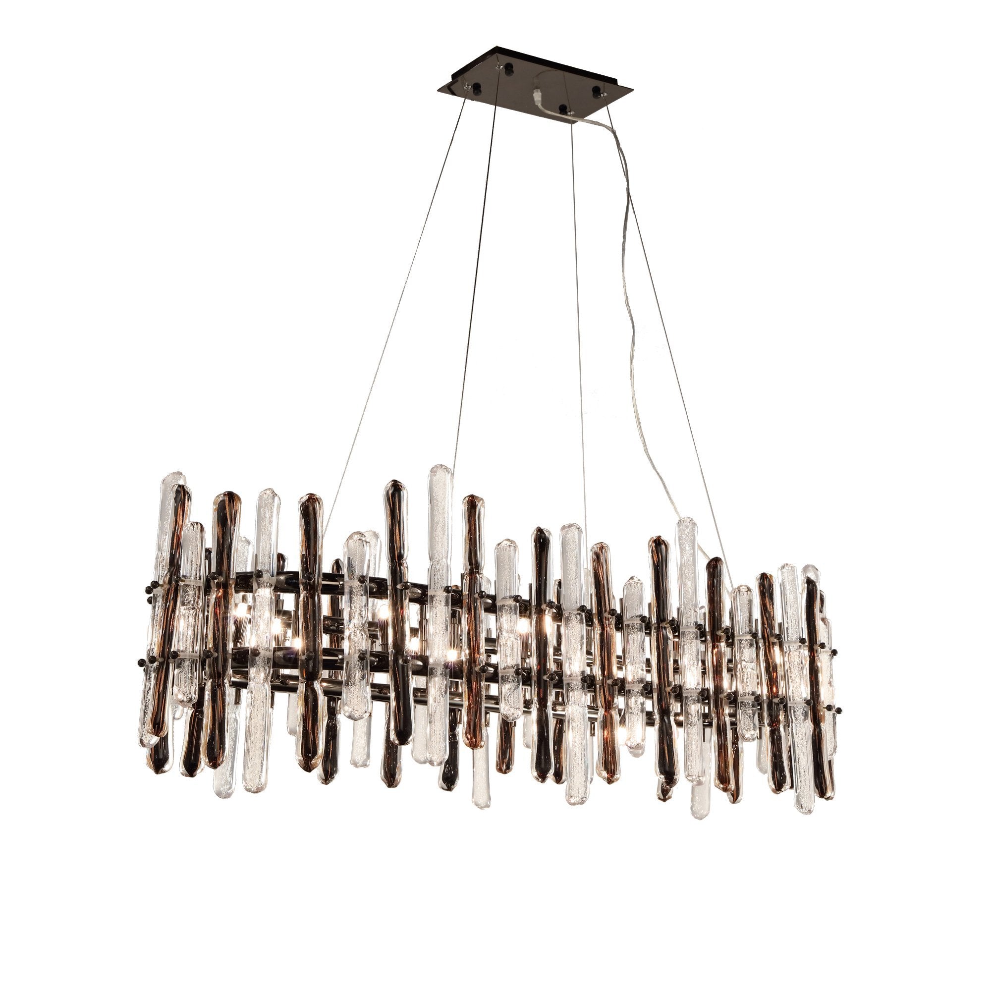 Sanjil Linear Glass Chandelier - Italian Concept