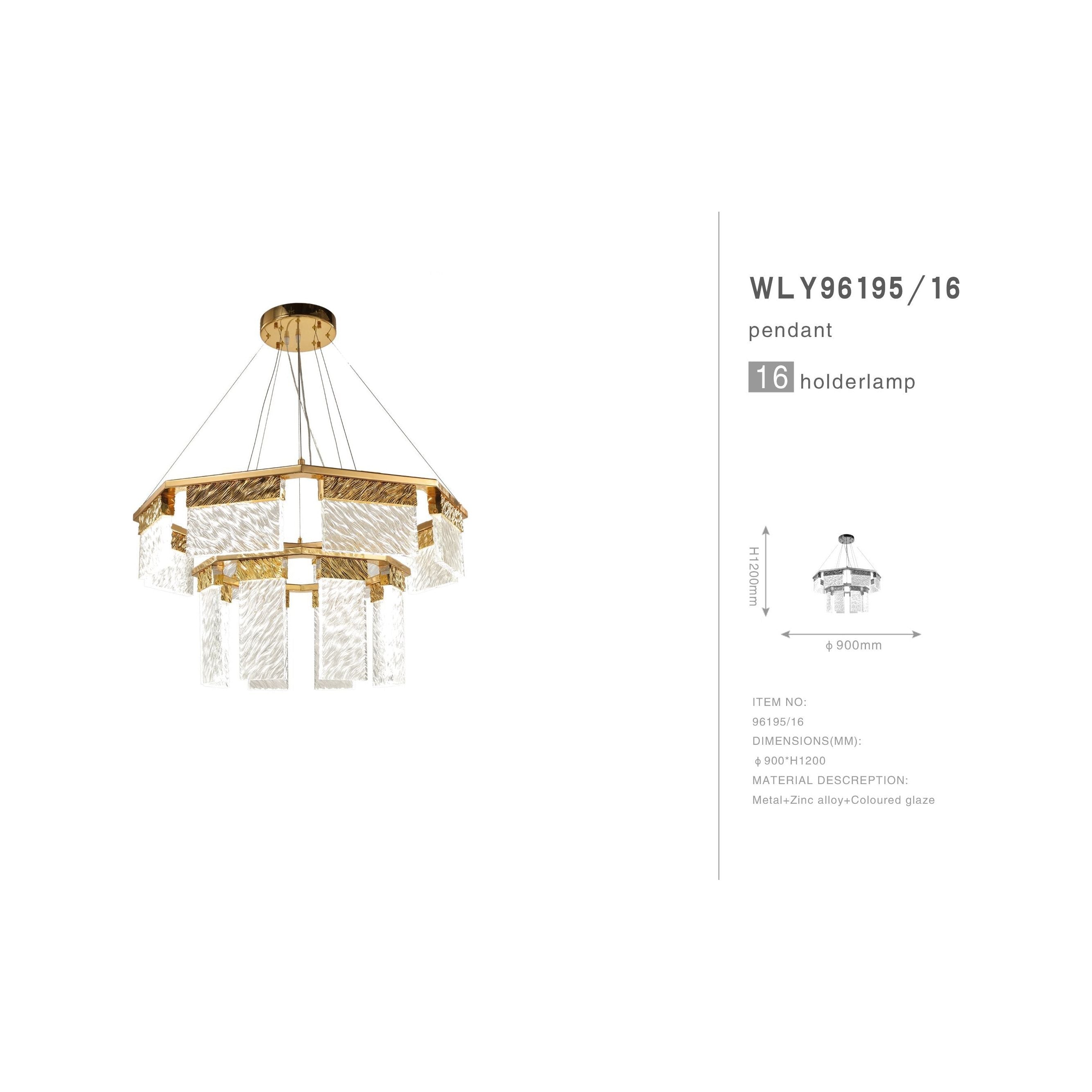 Aimee 2-Tier Round LED Down-light Glass Chandelier - Italian Concept -