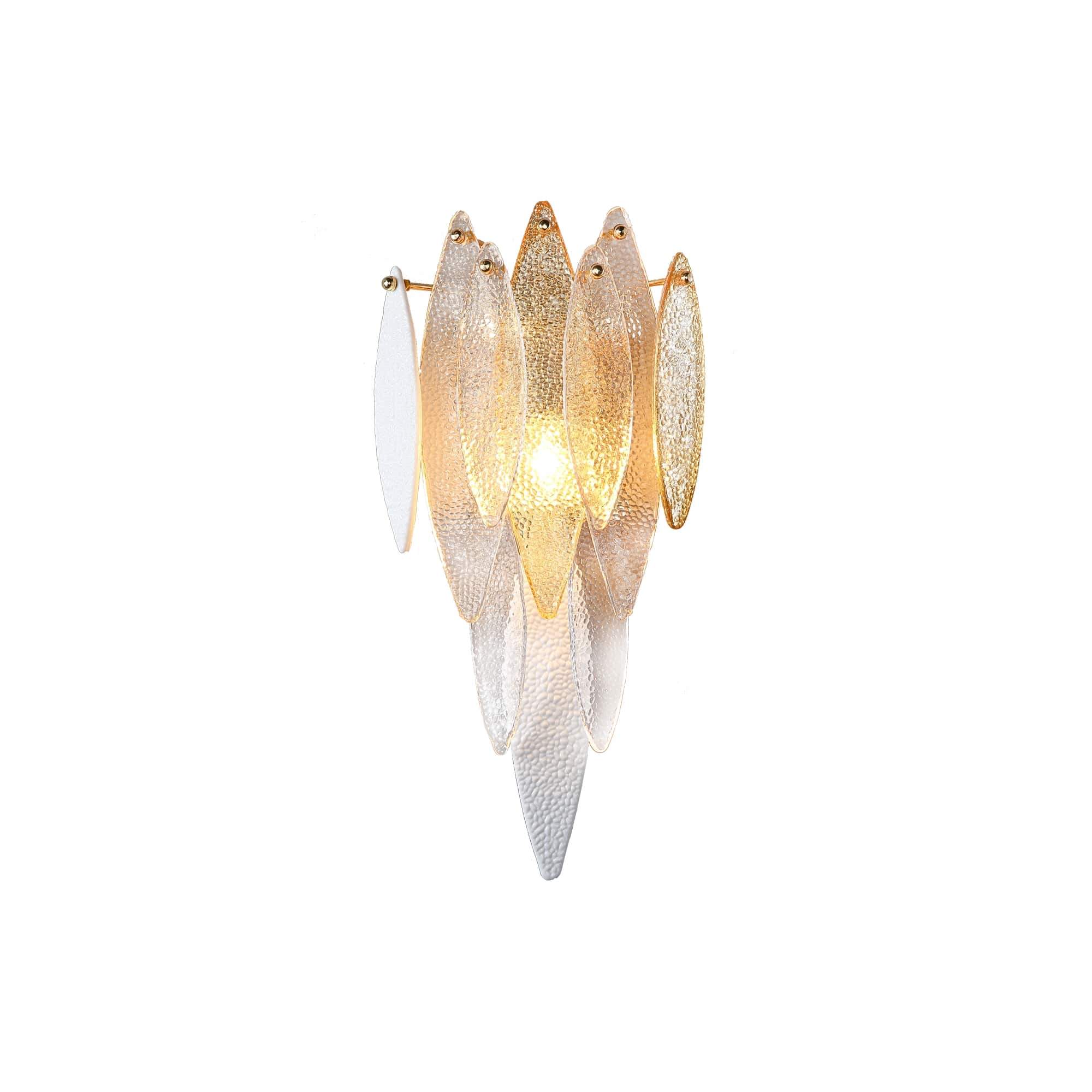Alba Tiered Oval Glass Sconce - Italian Concept -