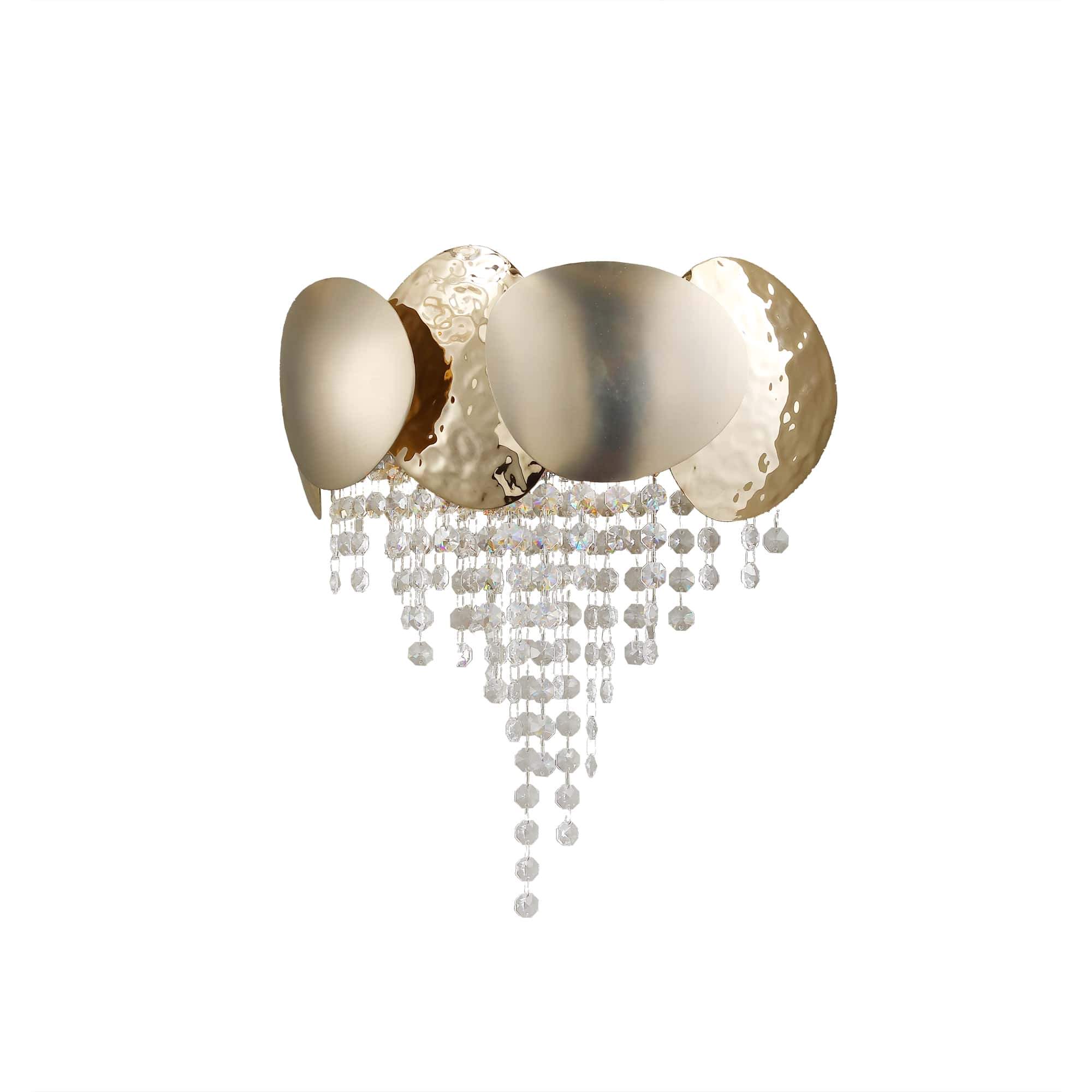 Amadeo Brass Crystal Sconce - Italian Concept -