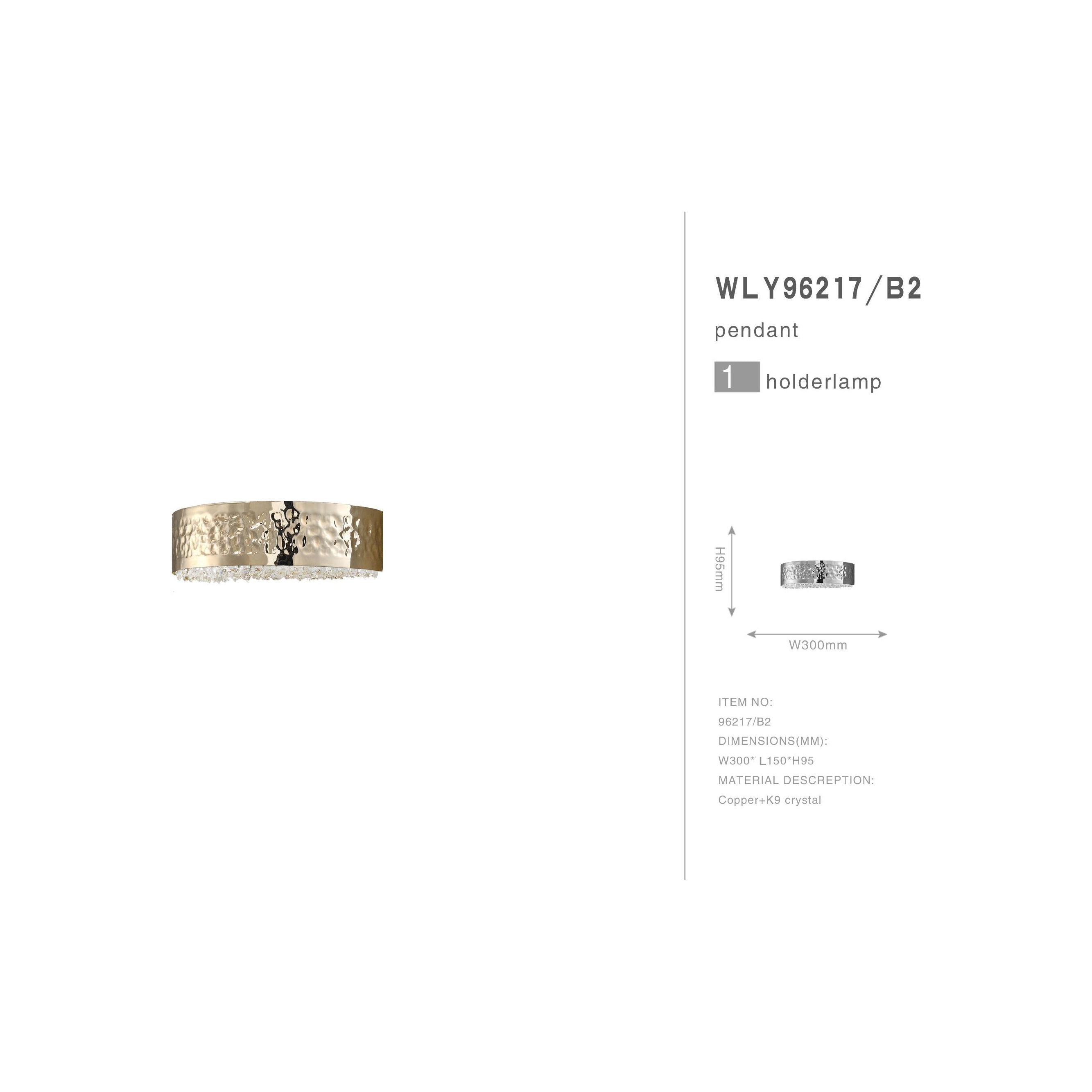 Ambrosi Brass Crystal Ring Sconce - Italian Concept -