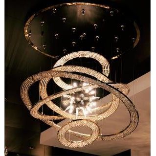 Aleron Crystal Ring Sputnik Chandelier - Italian Concept -