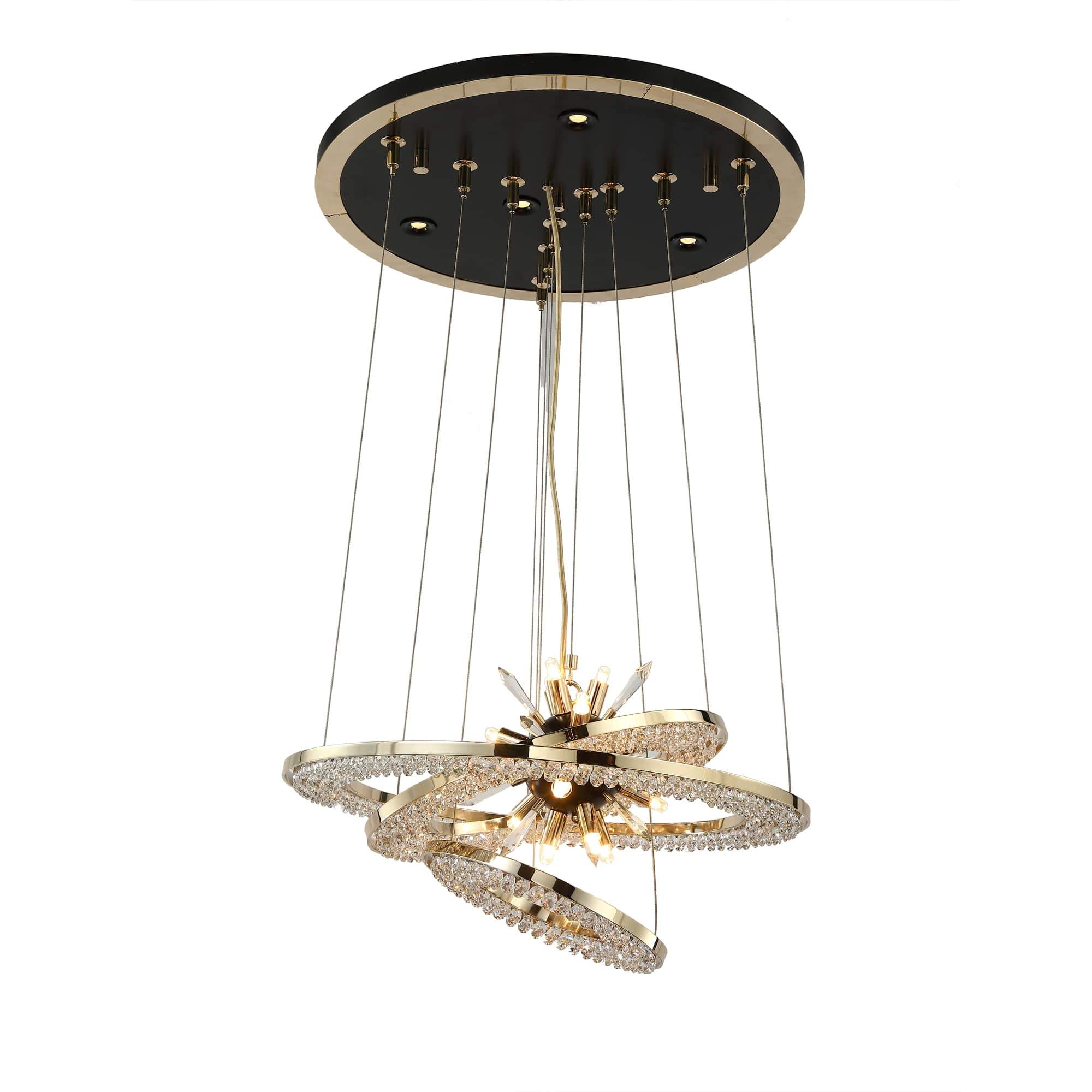 Aleron Crystal Ring Sputnik Chandelier - Italian Concept -