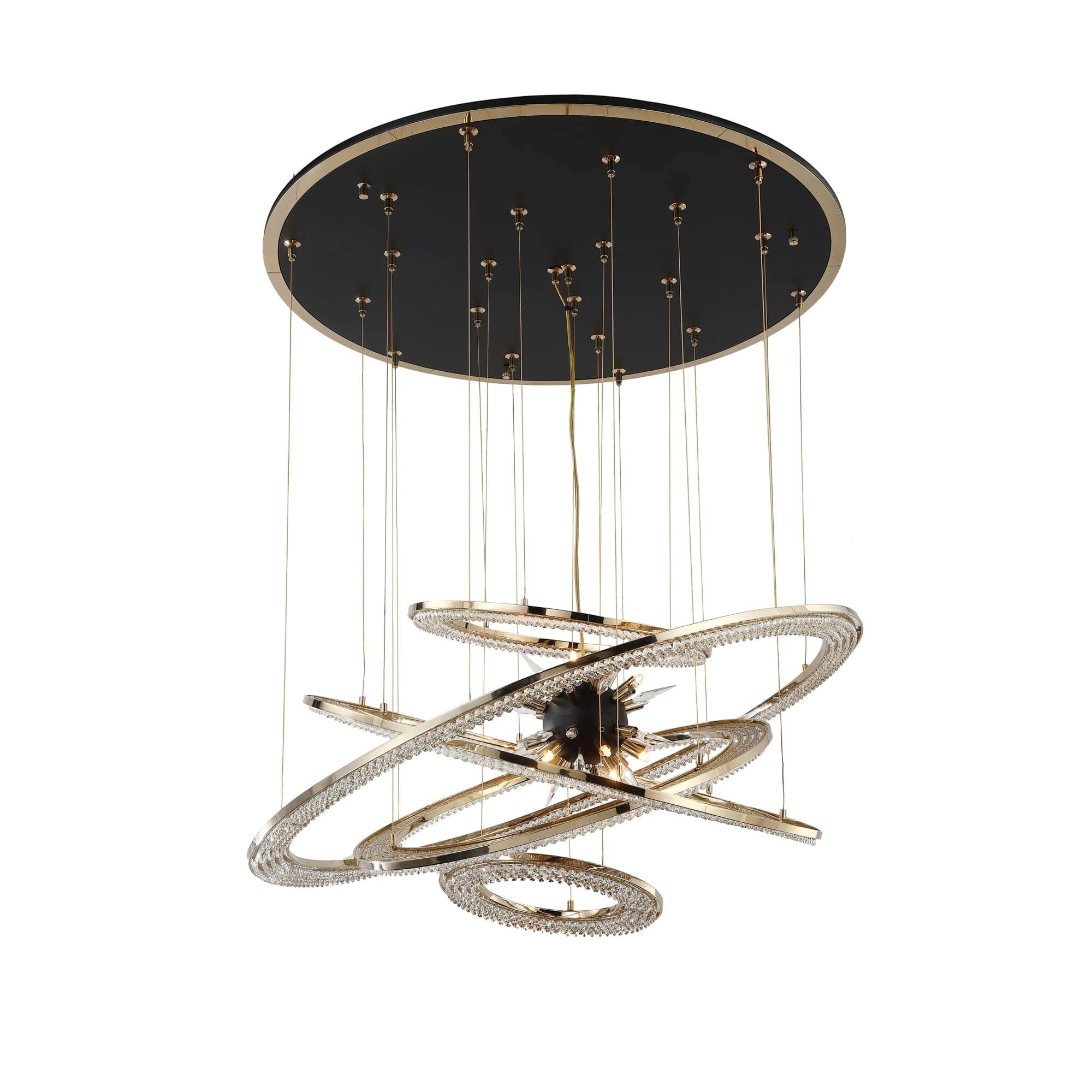 Aleron Crystal Ring Sputnik Chandelier - Italian Concept -