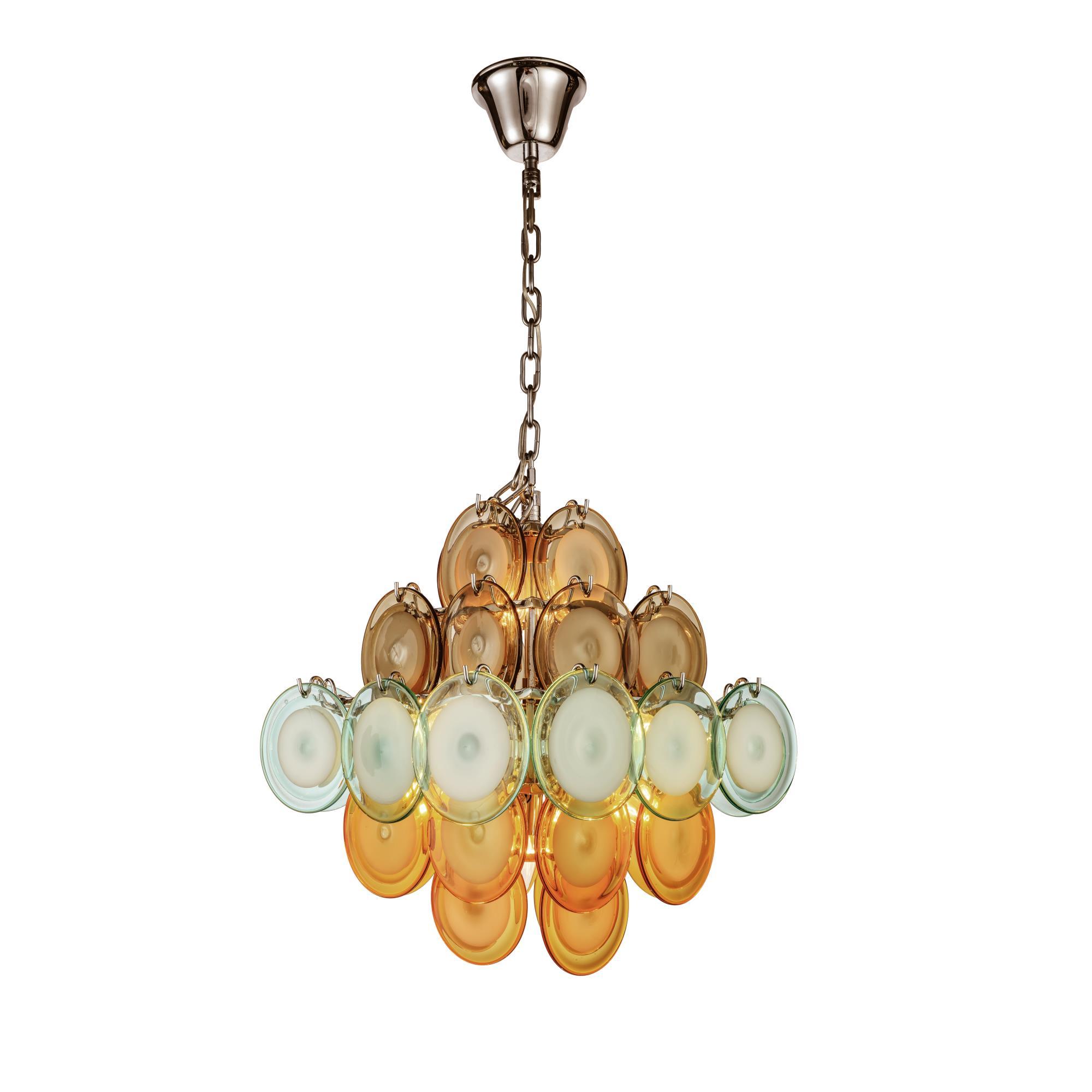 Bettina Murano Round Glass Chandelier - Italian Concept -