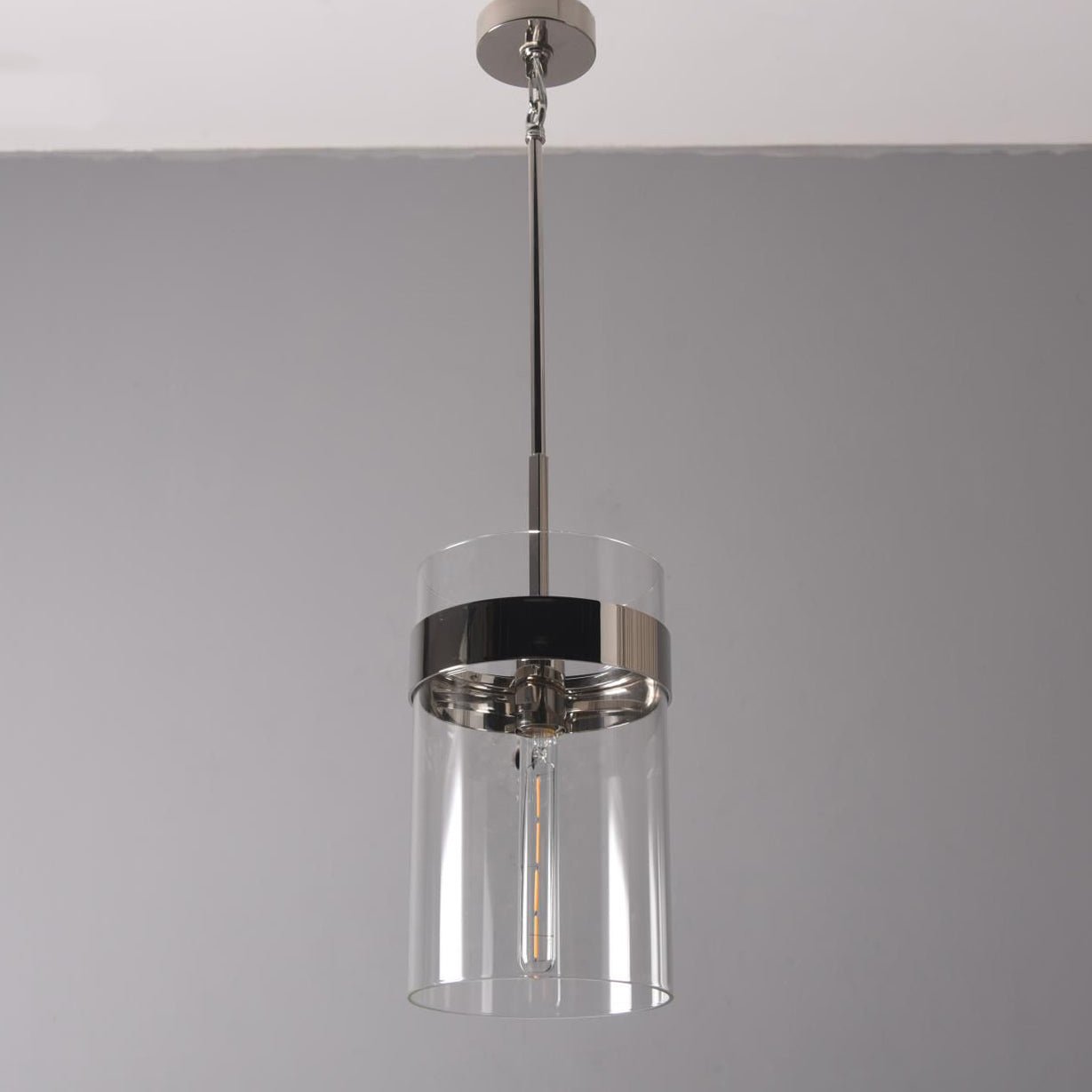 Armature Cylinder Glass Pendant Light - Italian Concept