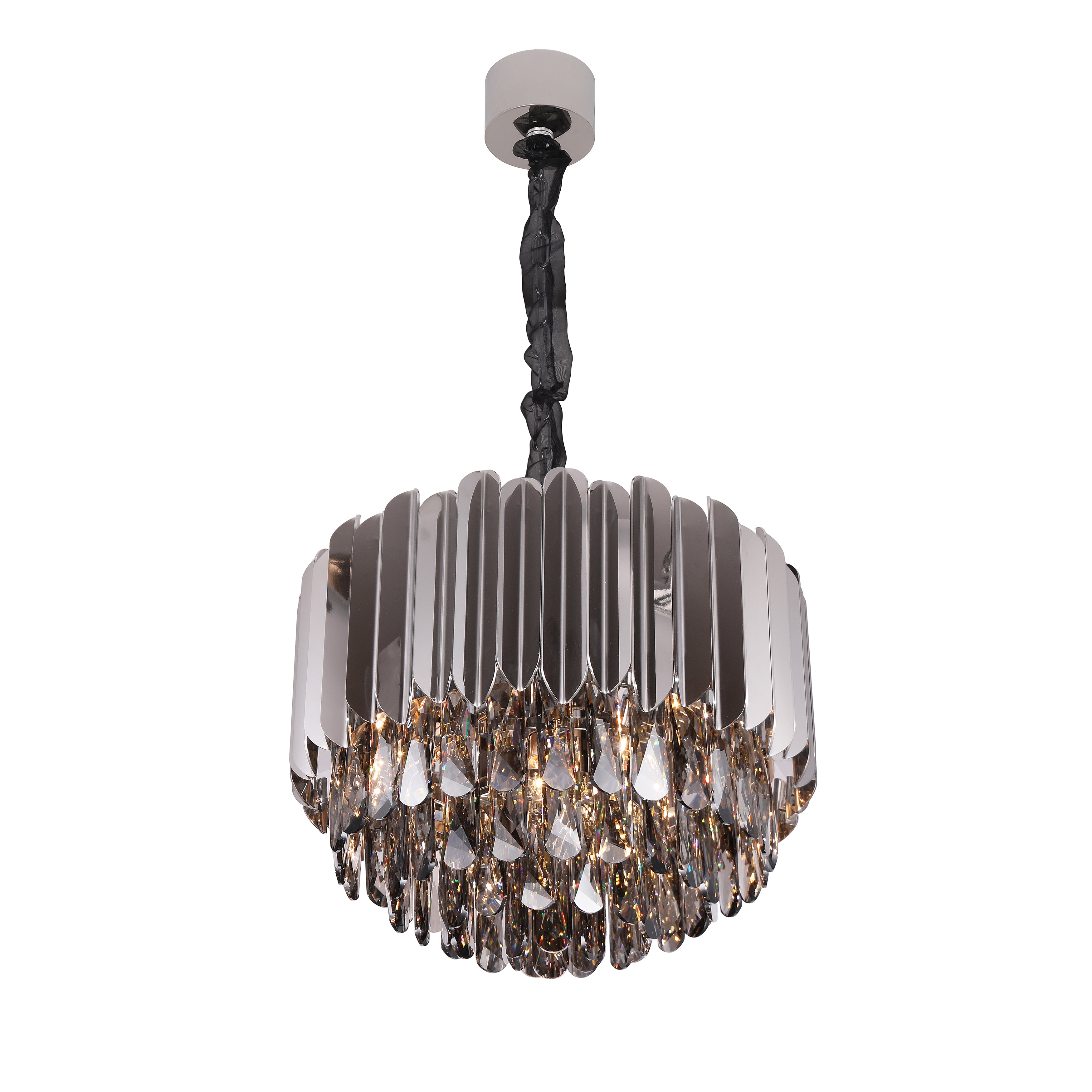 Alicante Tiered Round Crystal Chandelier - Italian Concept -