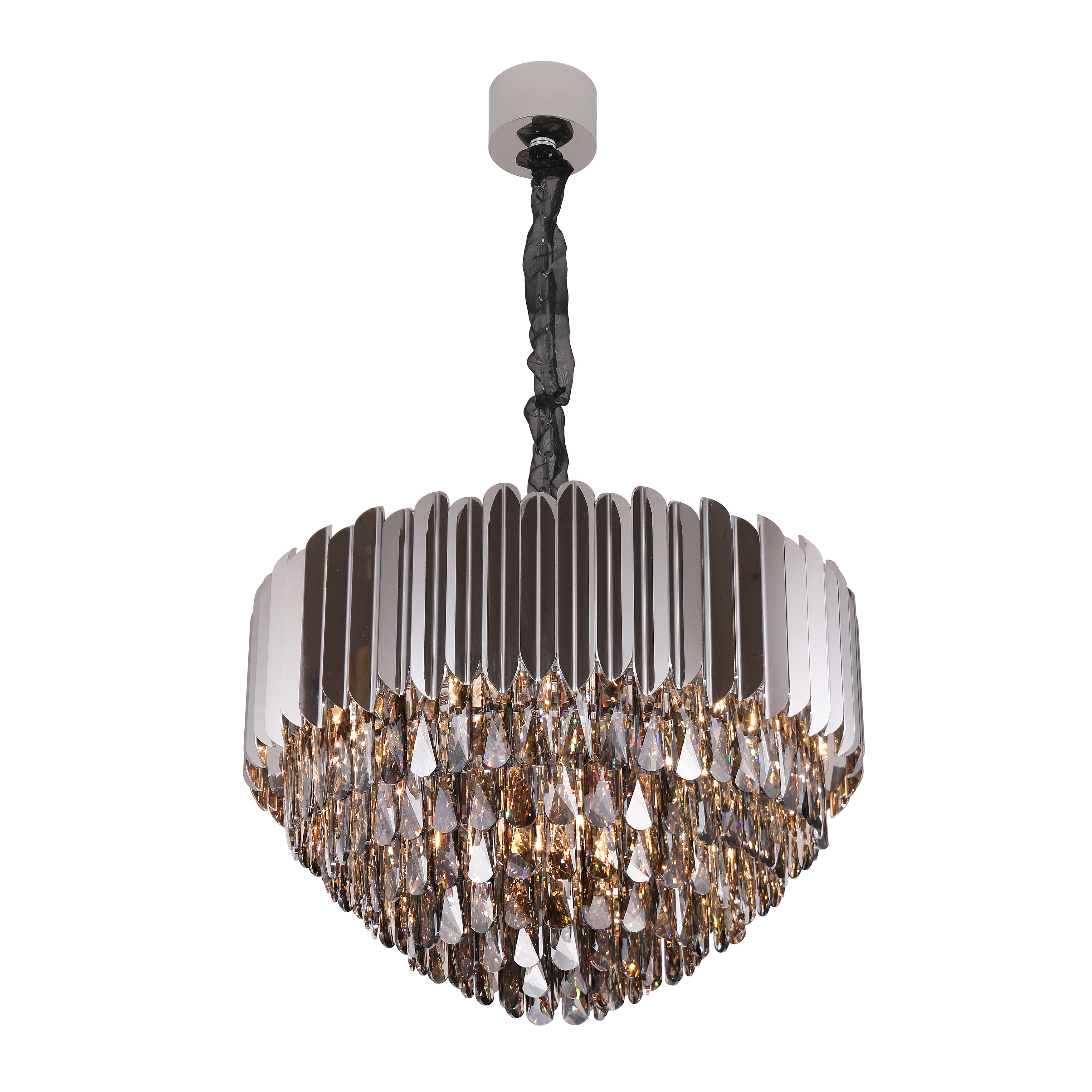 Alicante Tiered Round Crystal Chandelier - Italian Concept -