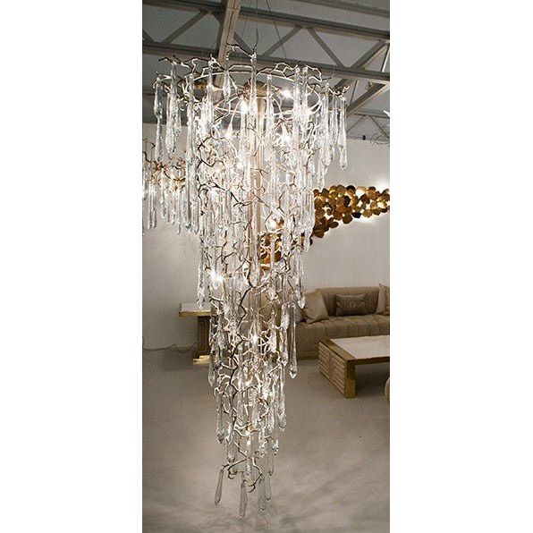 Livio Round Foyer Branching Teardrop Chandelier - Italian Concept -