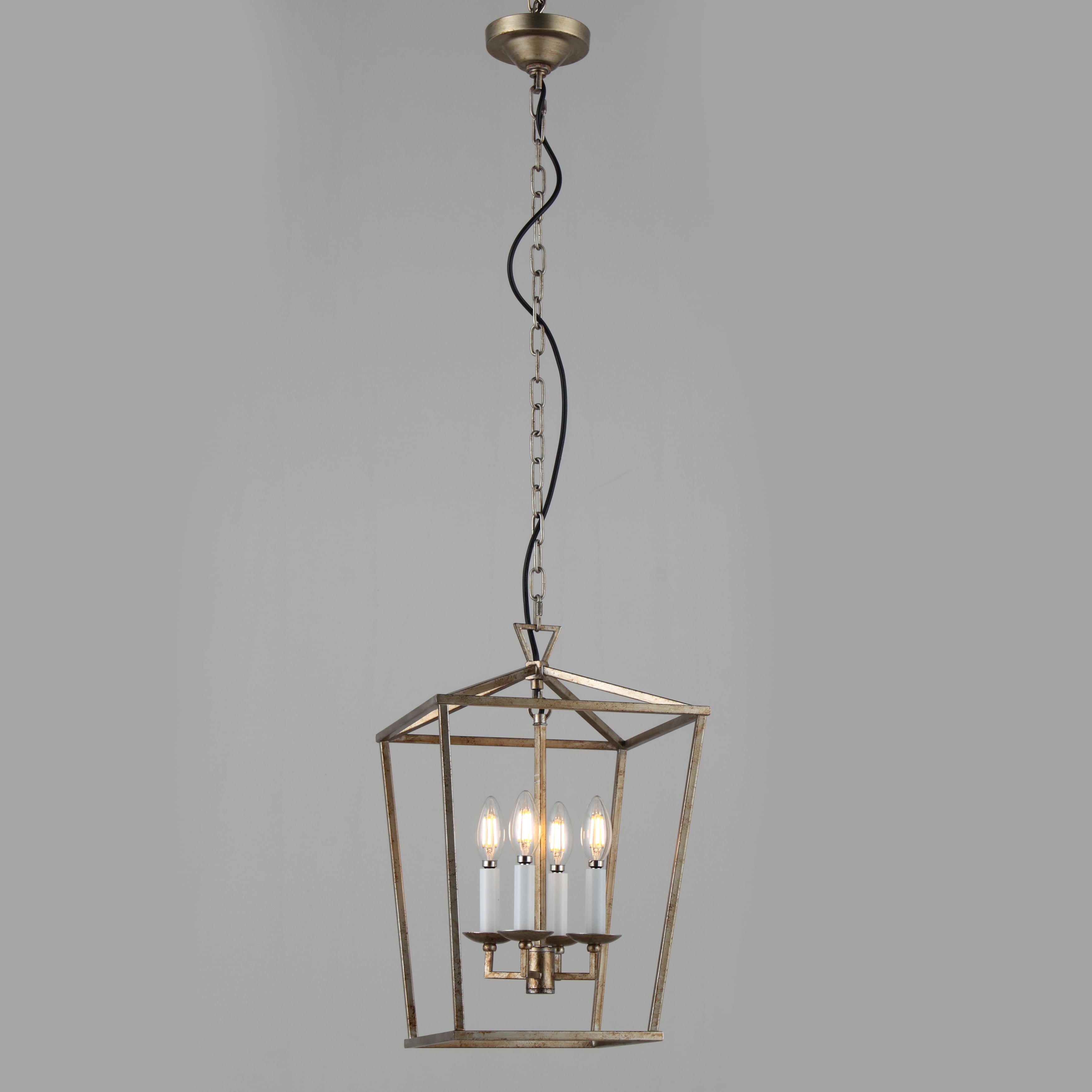 Chris Graff 4 - Light 12"W Lantern Geometric Chandelier - Italian Concept -