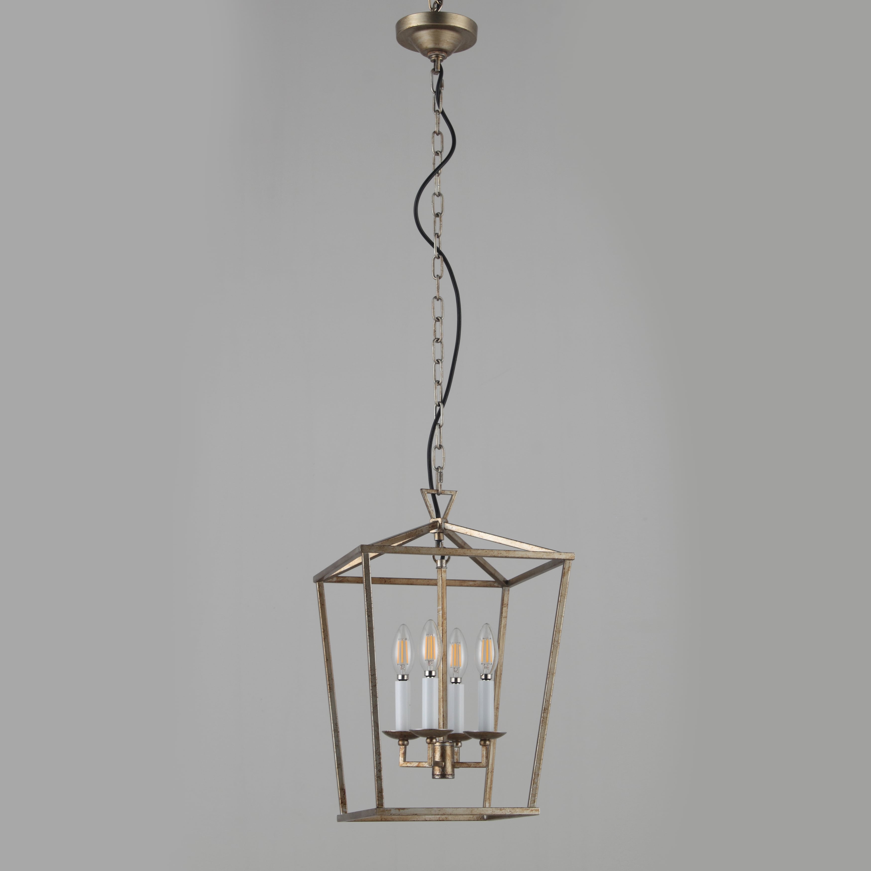 Chris Graff 4 - Light 12"W Lantern Geometric Chandelier - Italian Concept -