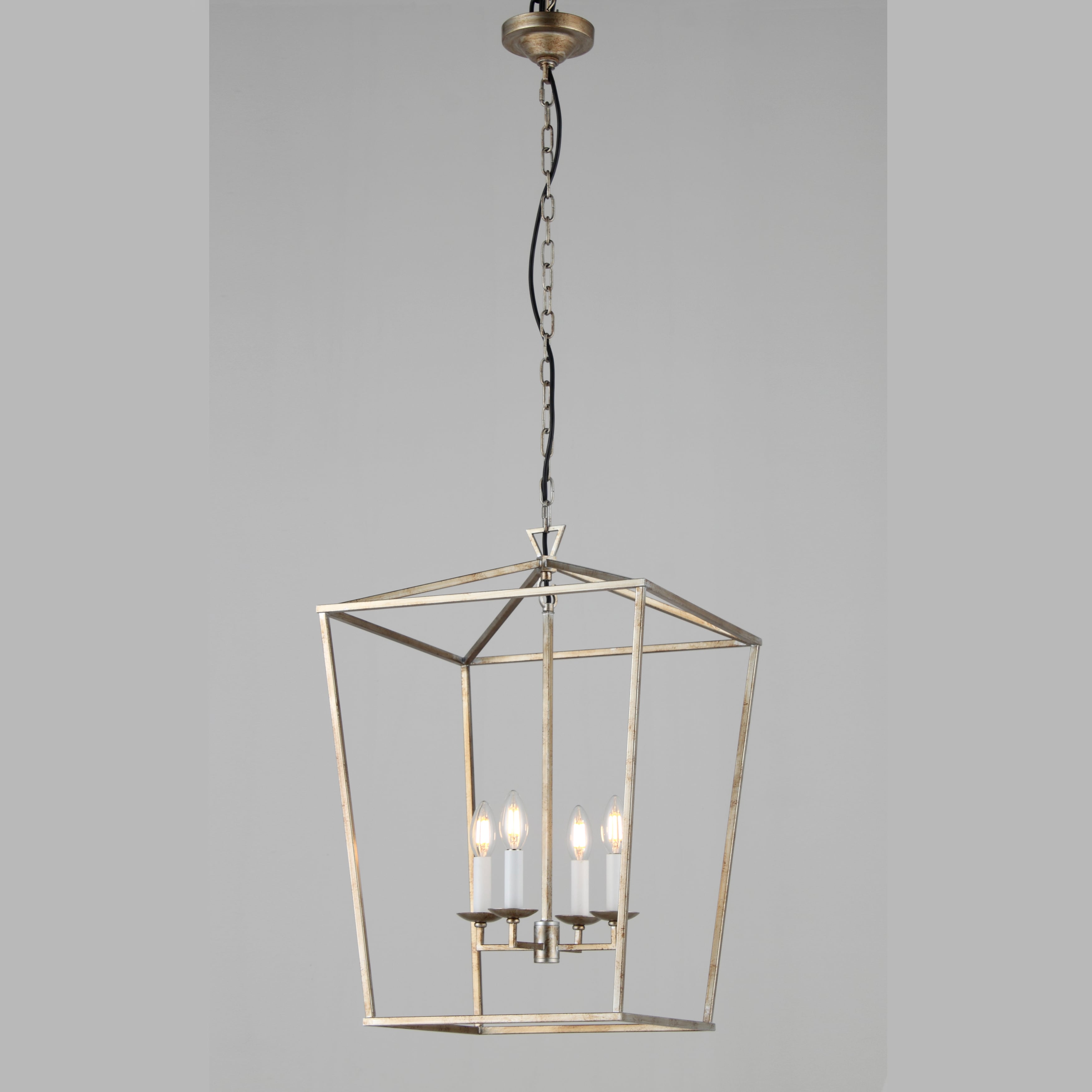 Chris Graff 4 - Light 12"W Lantern Geometric Chandelier - Italian Concept -