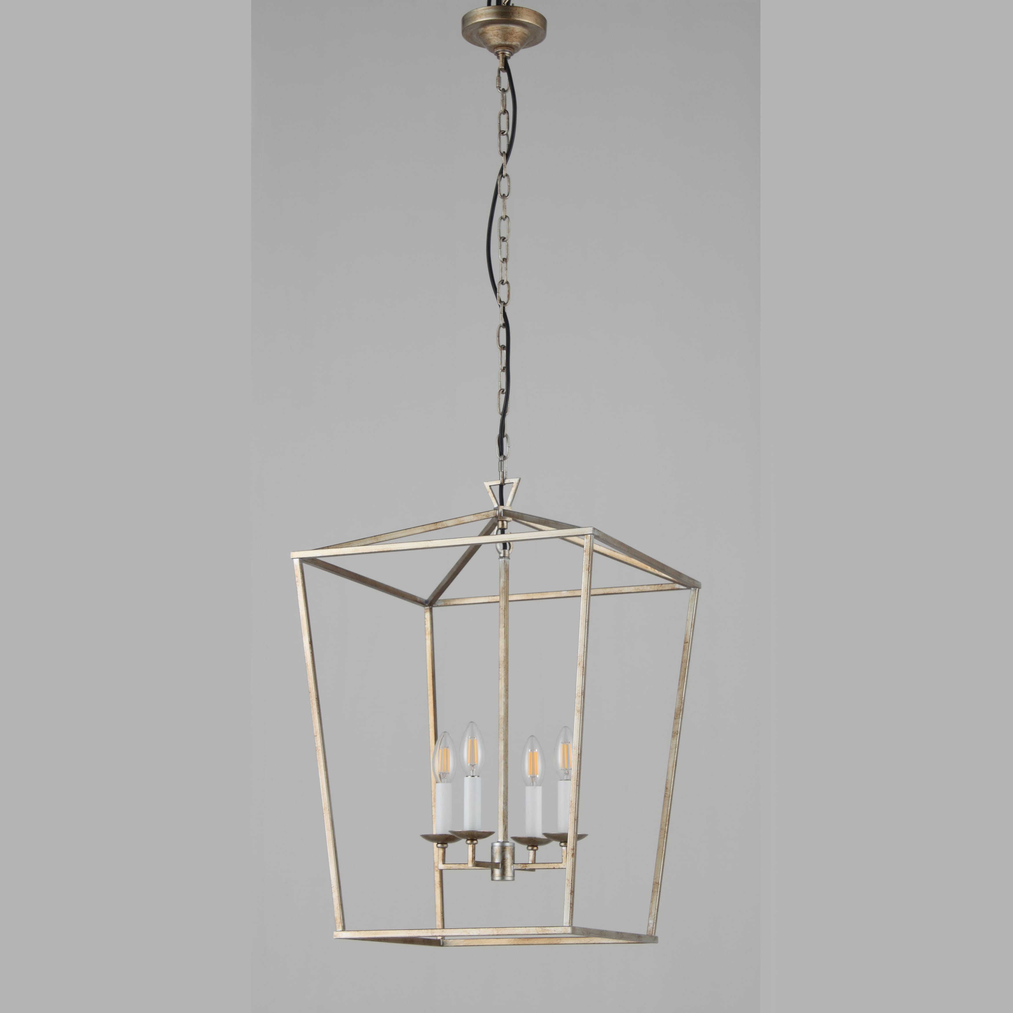Chris Graff 4 - Light 12"W Lantern Geometric Chandelier - Italian Concept -