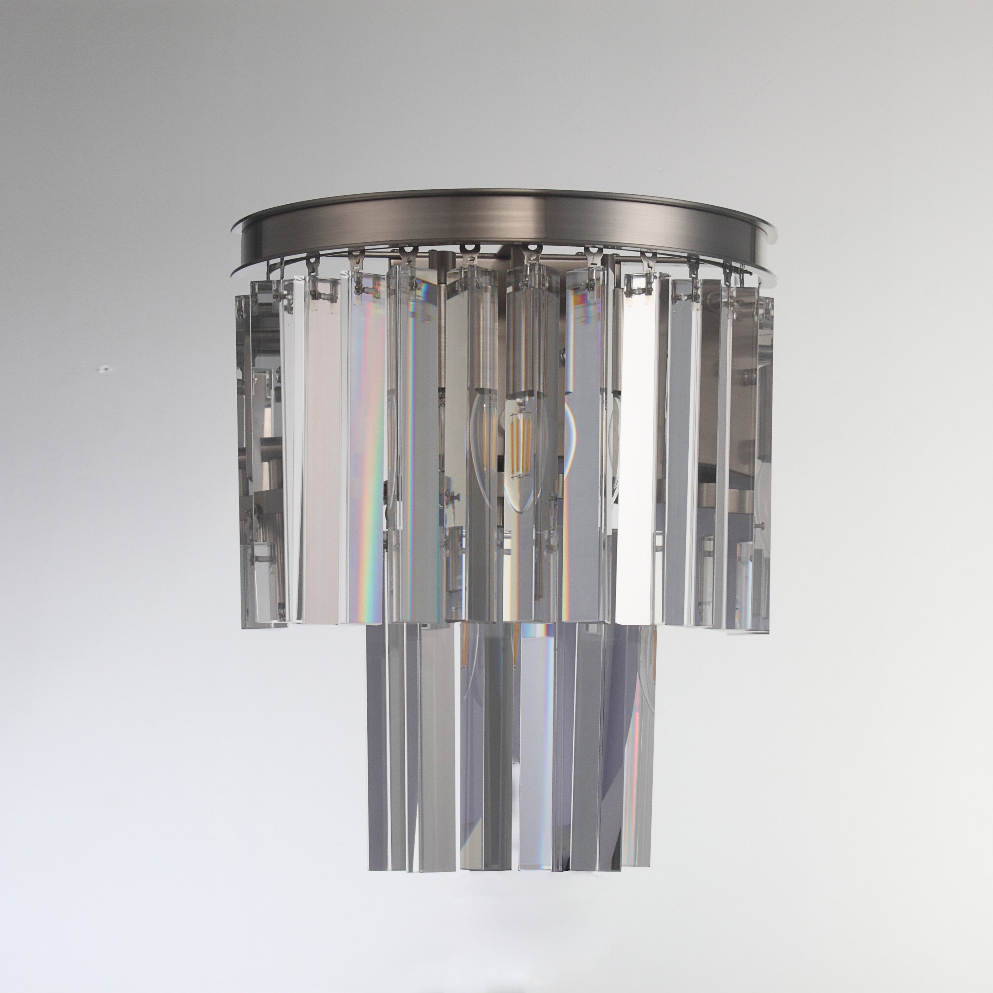 Odeon Crystal Fringe 2-Tier Sconce - Italian Concept