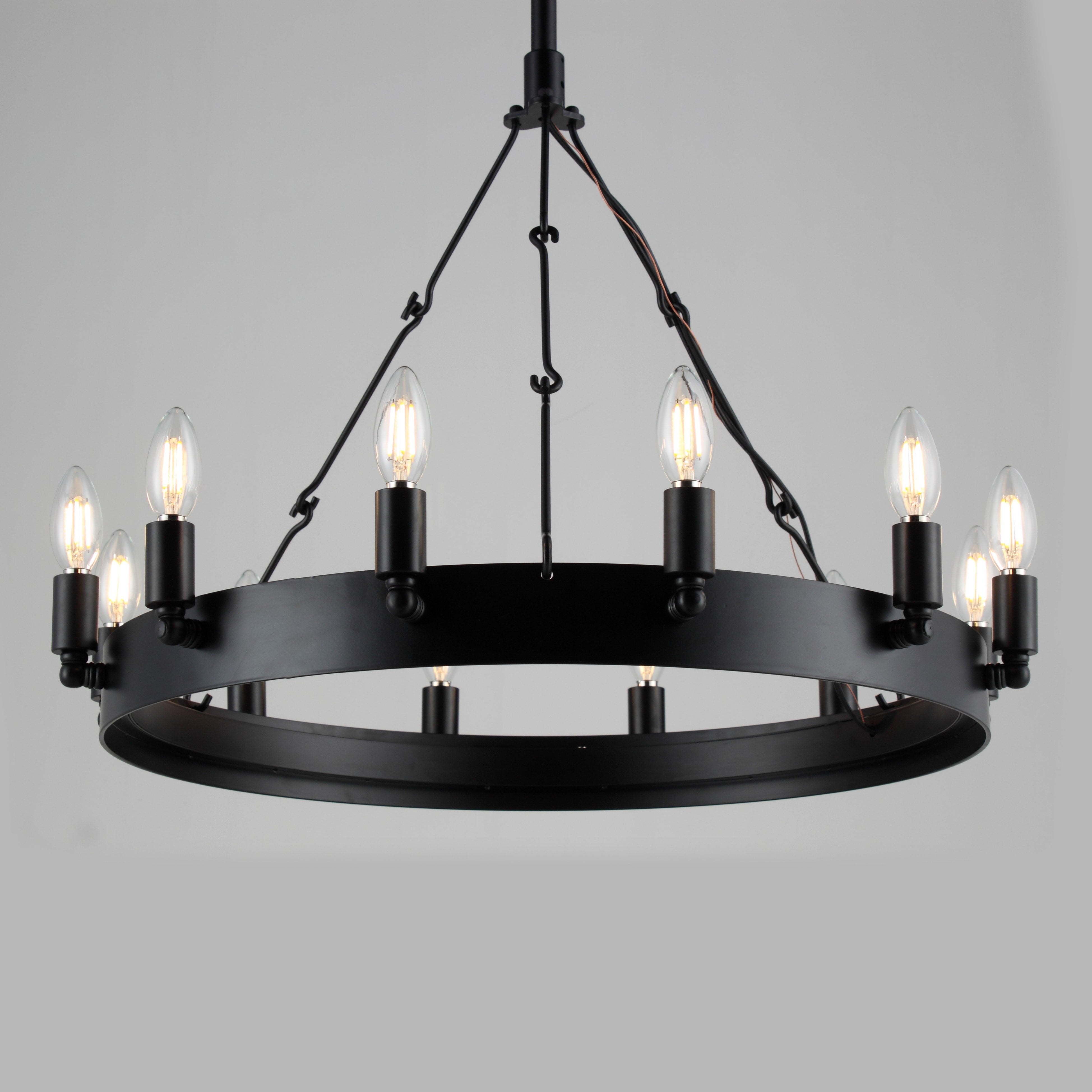 Wheel Barrel Vintage Round Chandelier - Italian Concept
