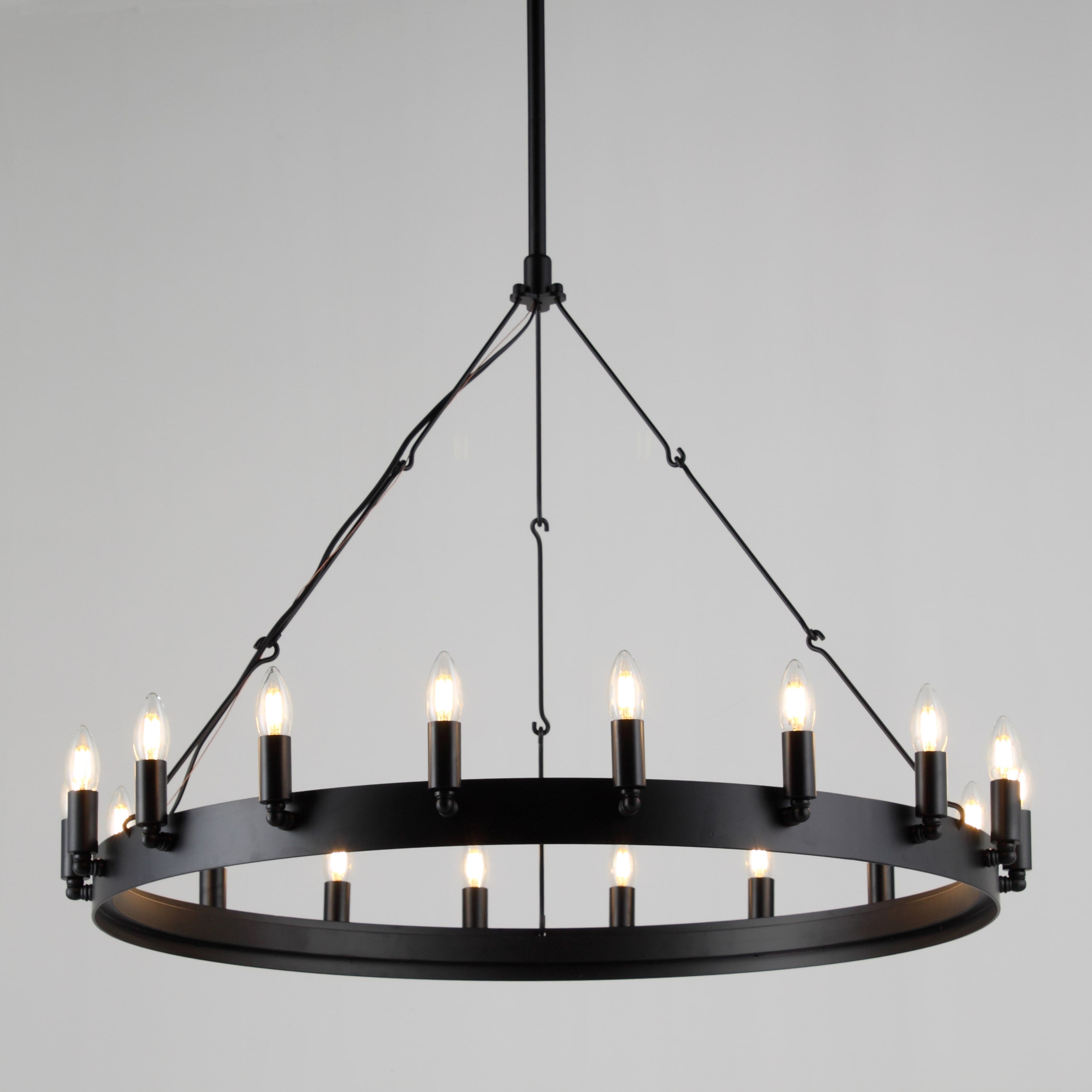 Wheel Barrel Vintage Round Chandelier - Italian Concept