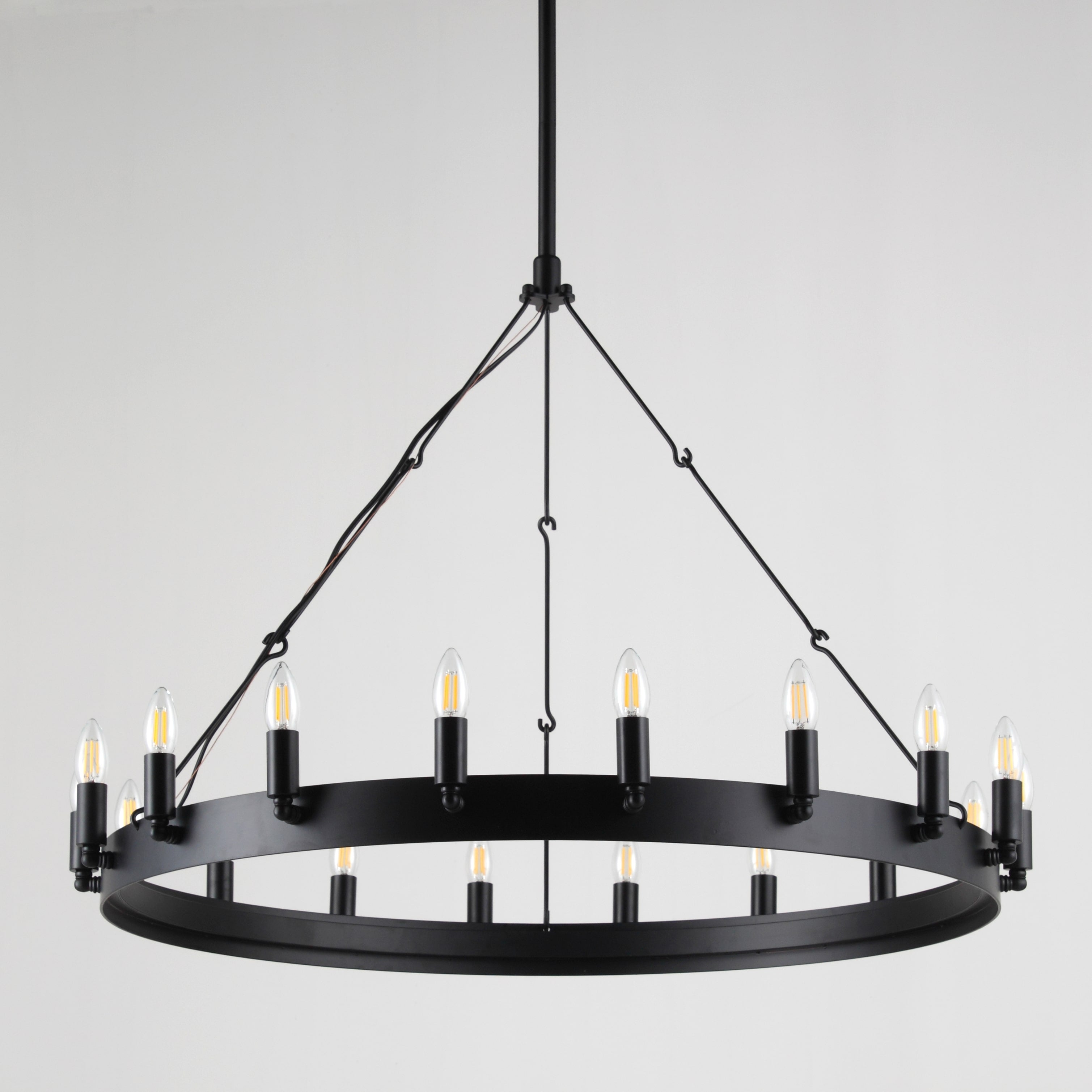 Wheel Barrel Vintage Round Chandelier - Italian Concept