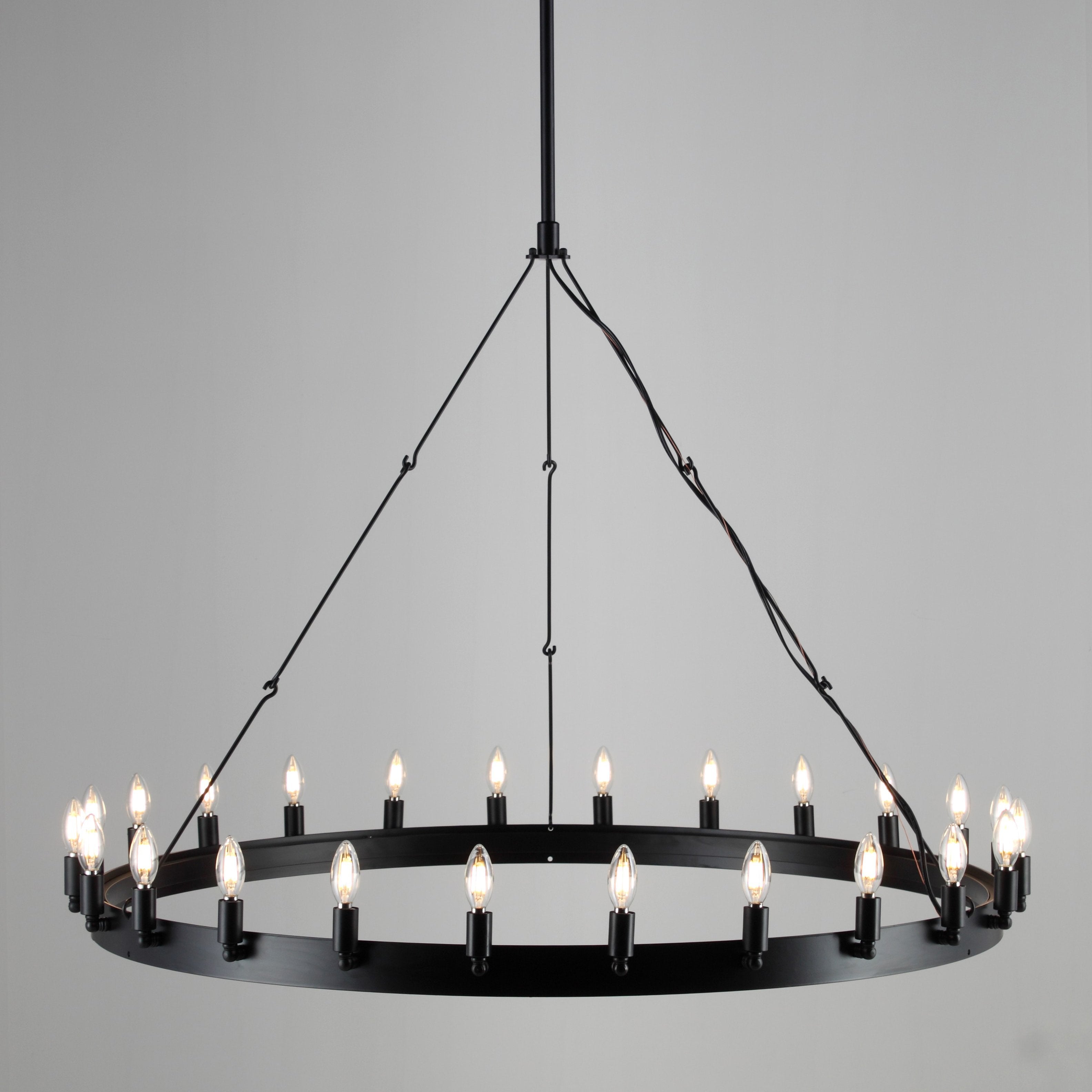 Wheel Barrel Vintage Round Chandelier - Italian Concept
