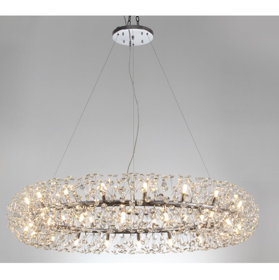 Dandelion Halo Round Crystal Ring Chandelier - Italian Concept -