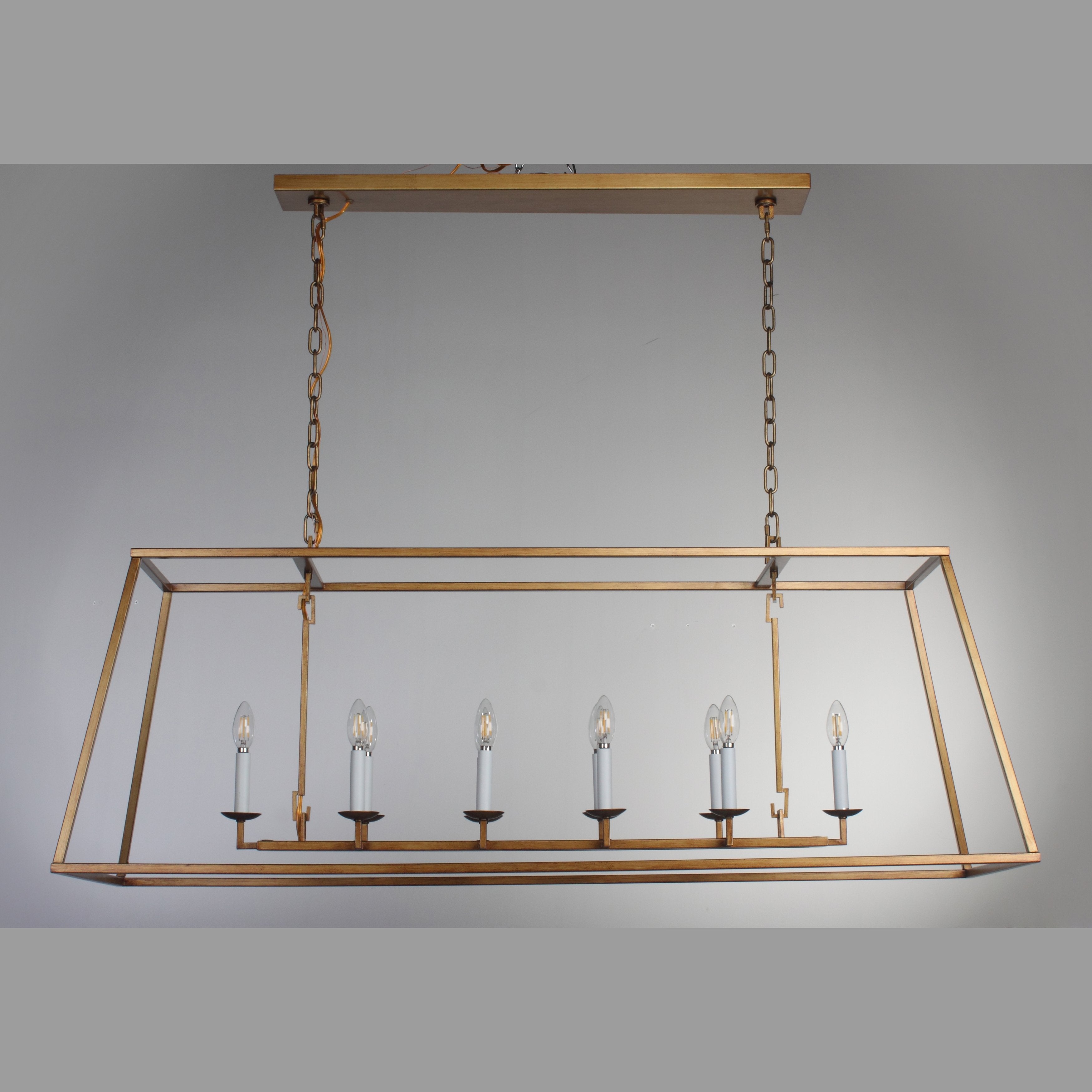 Chris Graff V2 Linear Farmhouse Kitchen Island Lantern Pendant - Italian Concept -