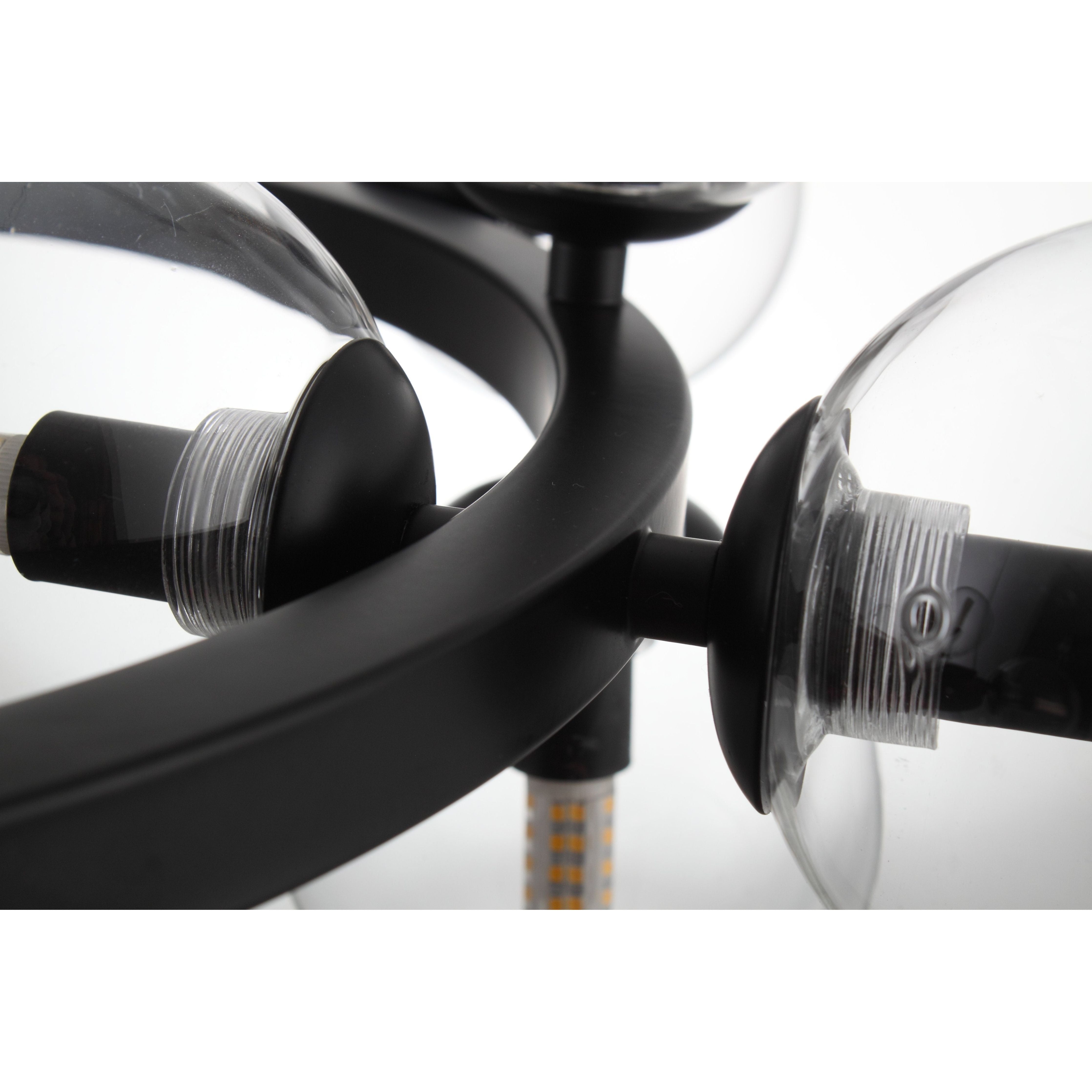 Sepi Glass Globe / Bubble Round Ring Chandelier - Italian Concept -