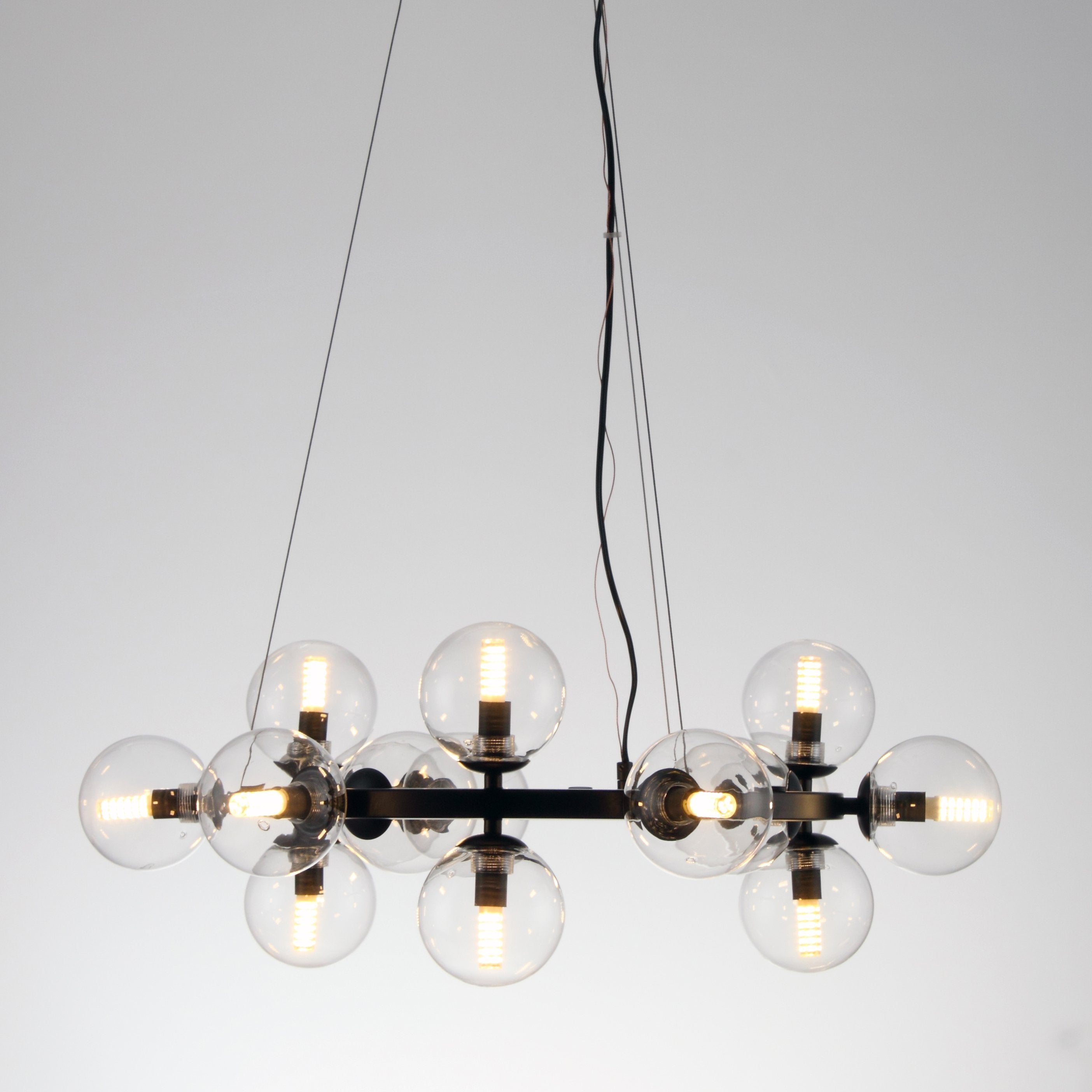 Sepi Glass Globe / Bubble Round Ring Chandelier - Italian Concept -