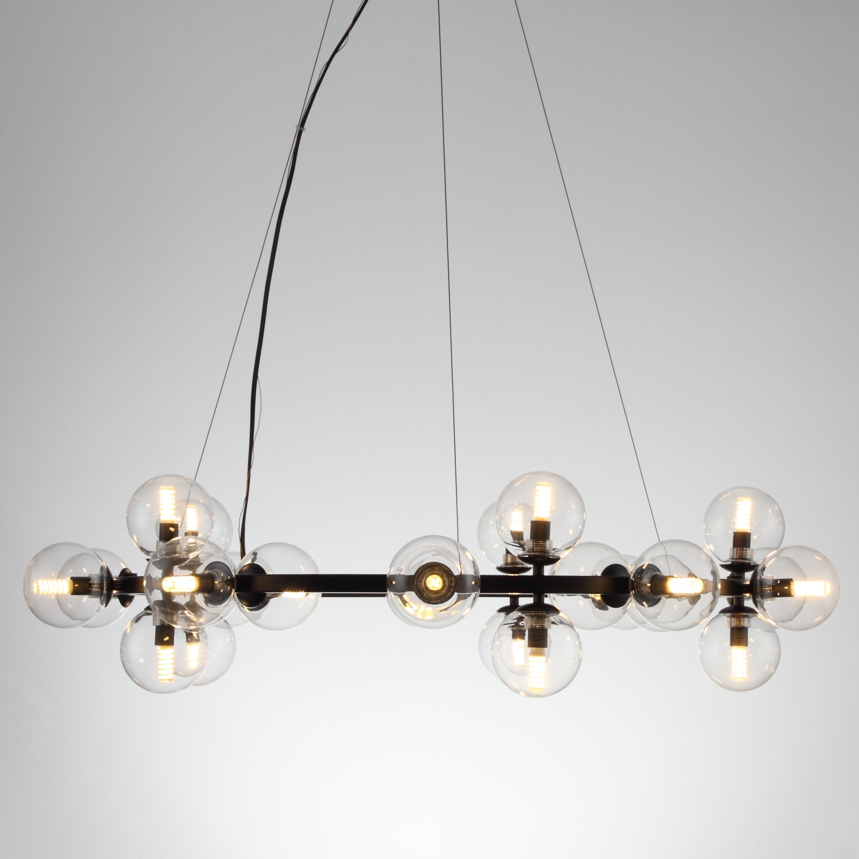 Sepi Glass Globe / Bubble Round Ring Chandelier - Italian Concept -