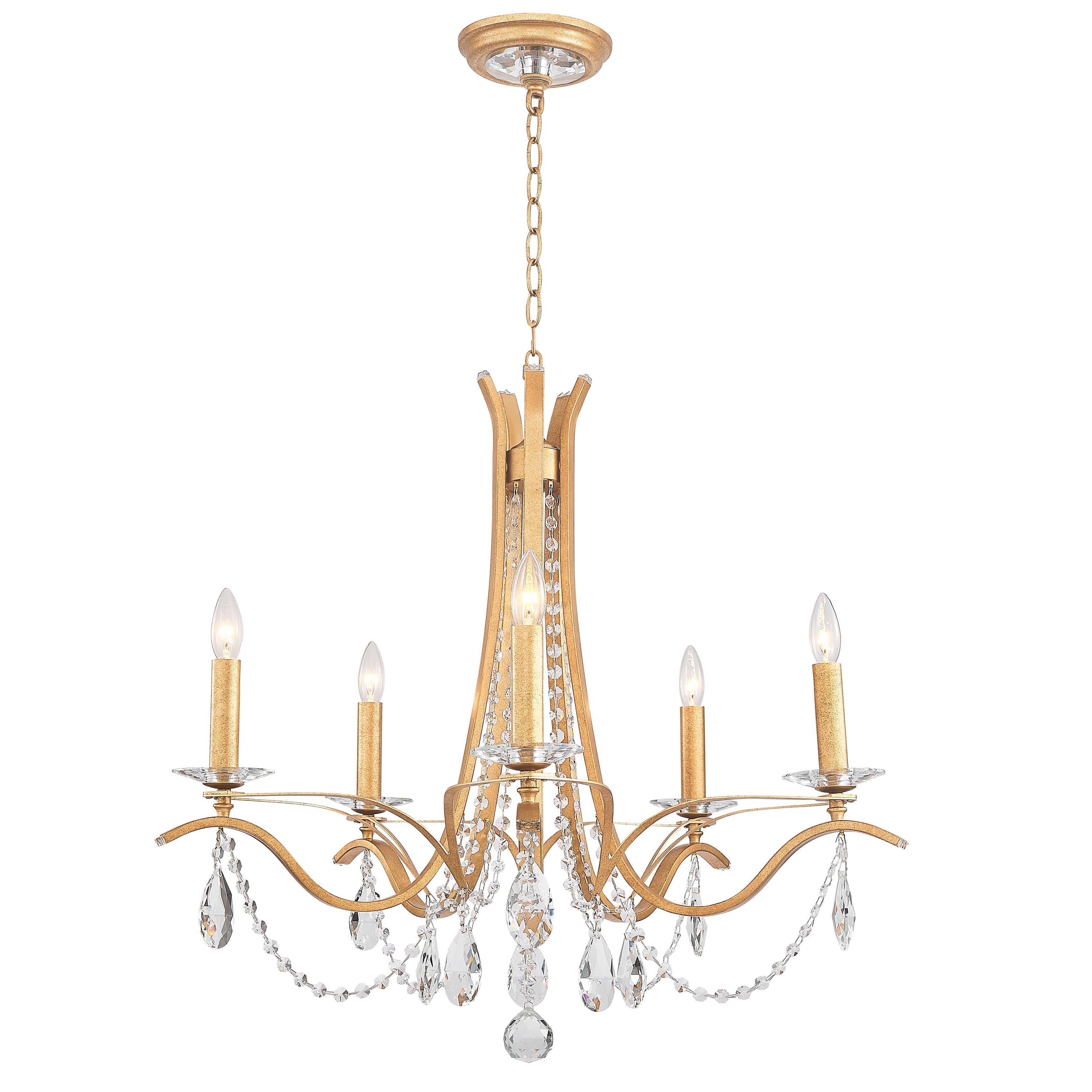 Bella Candelabra Crystal Chandelier - Italian Concept - Size