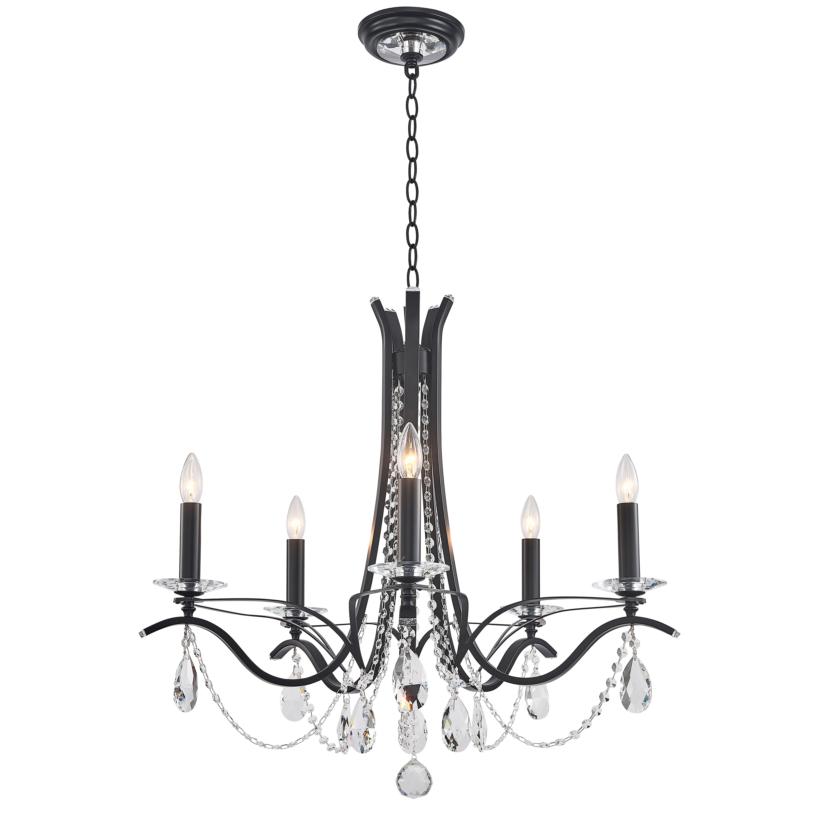 Bella Candelabra Crystal Chandelier - Italian Concept - Size