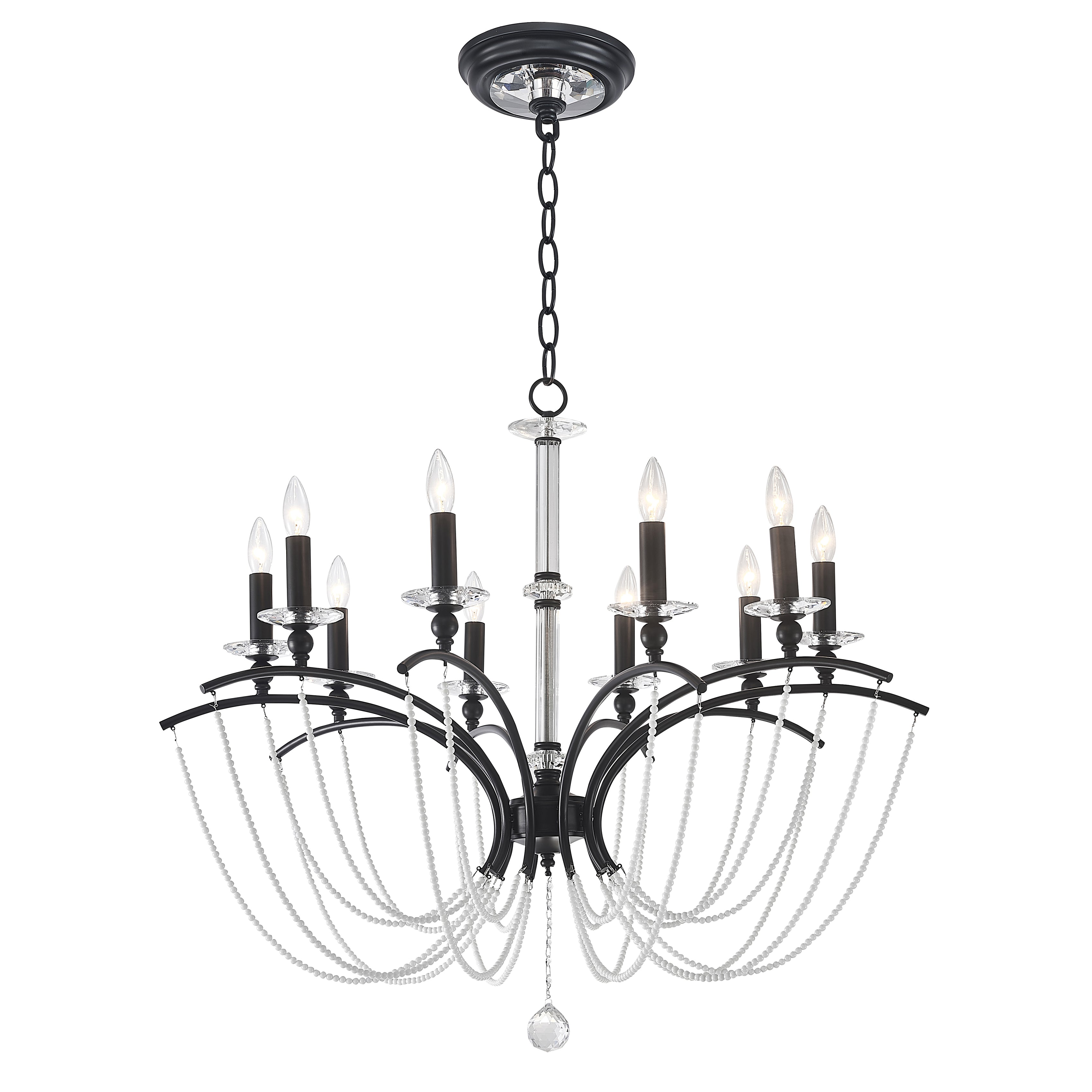 La Pearl Transitional Crystal Bead Chandelier BS91504A - Italian Concept -