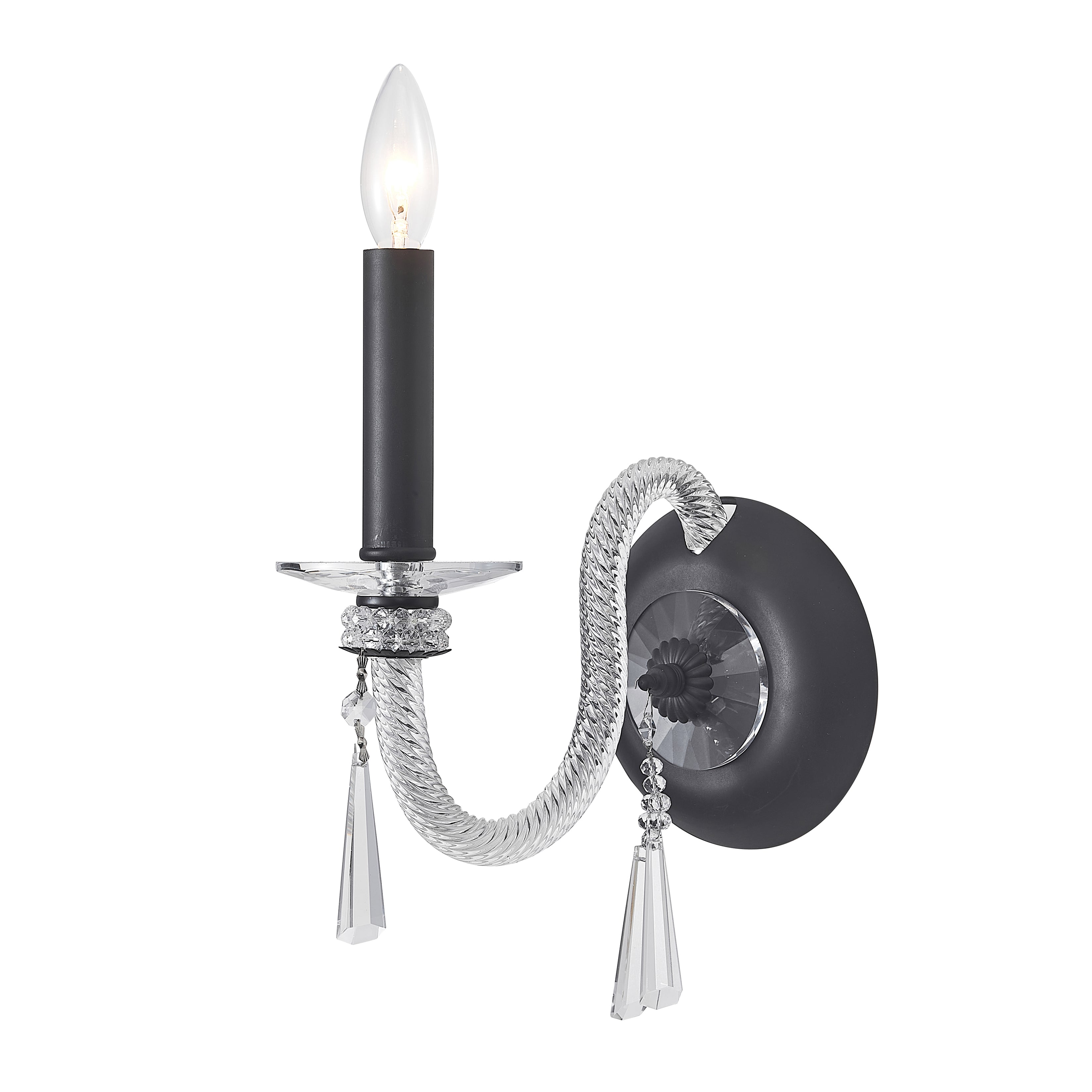 La Pearl Transitional Crystal Bead Sconce BS91505A - Italian Concept -