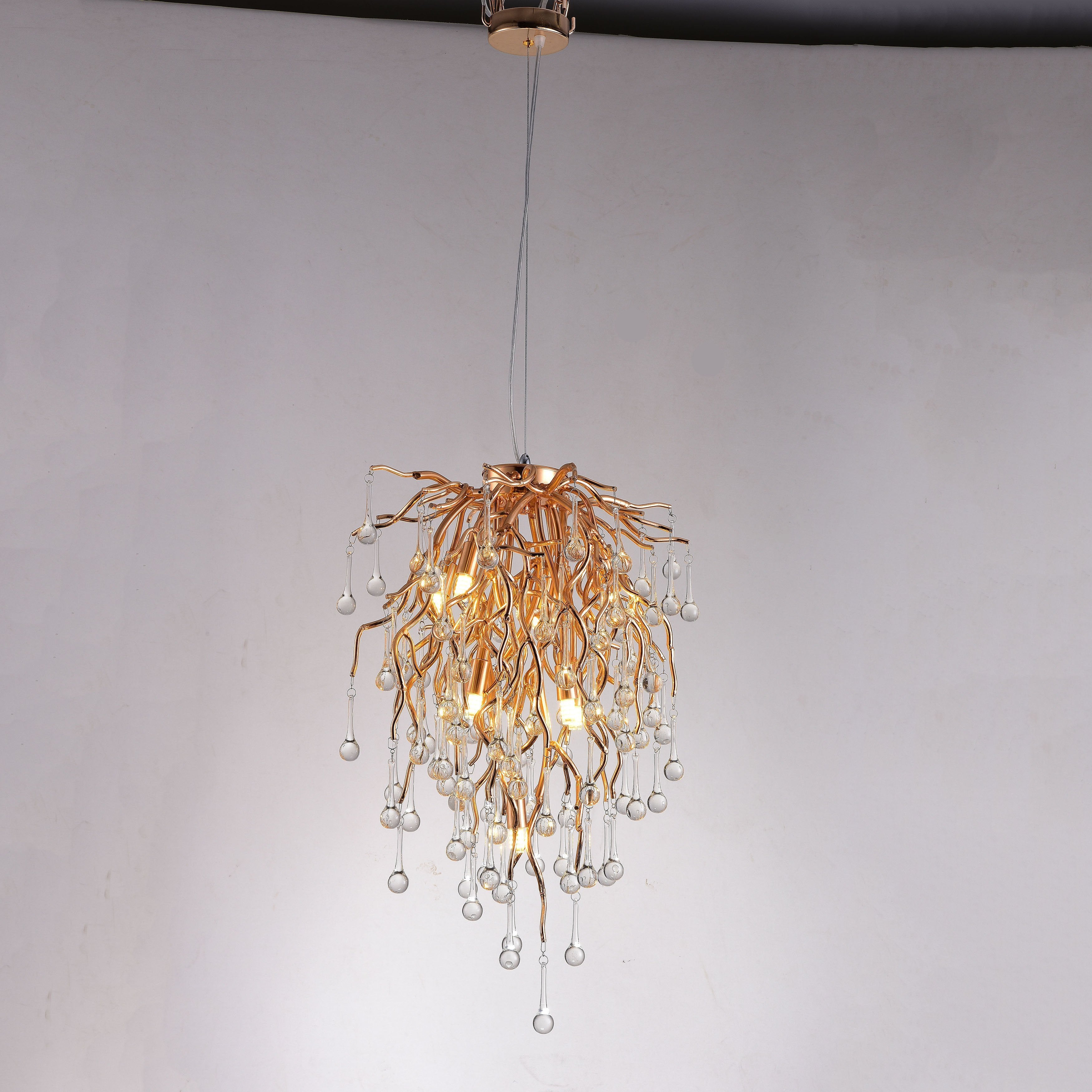 Livio 15" Branching Round Teardrop Pendant Light - Italian Concept