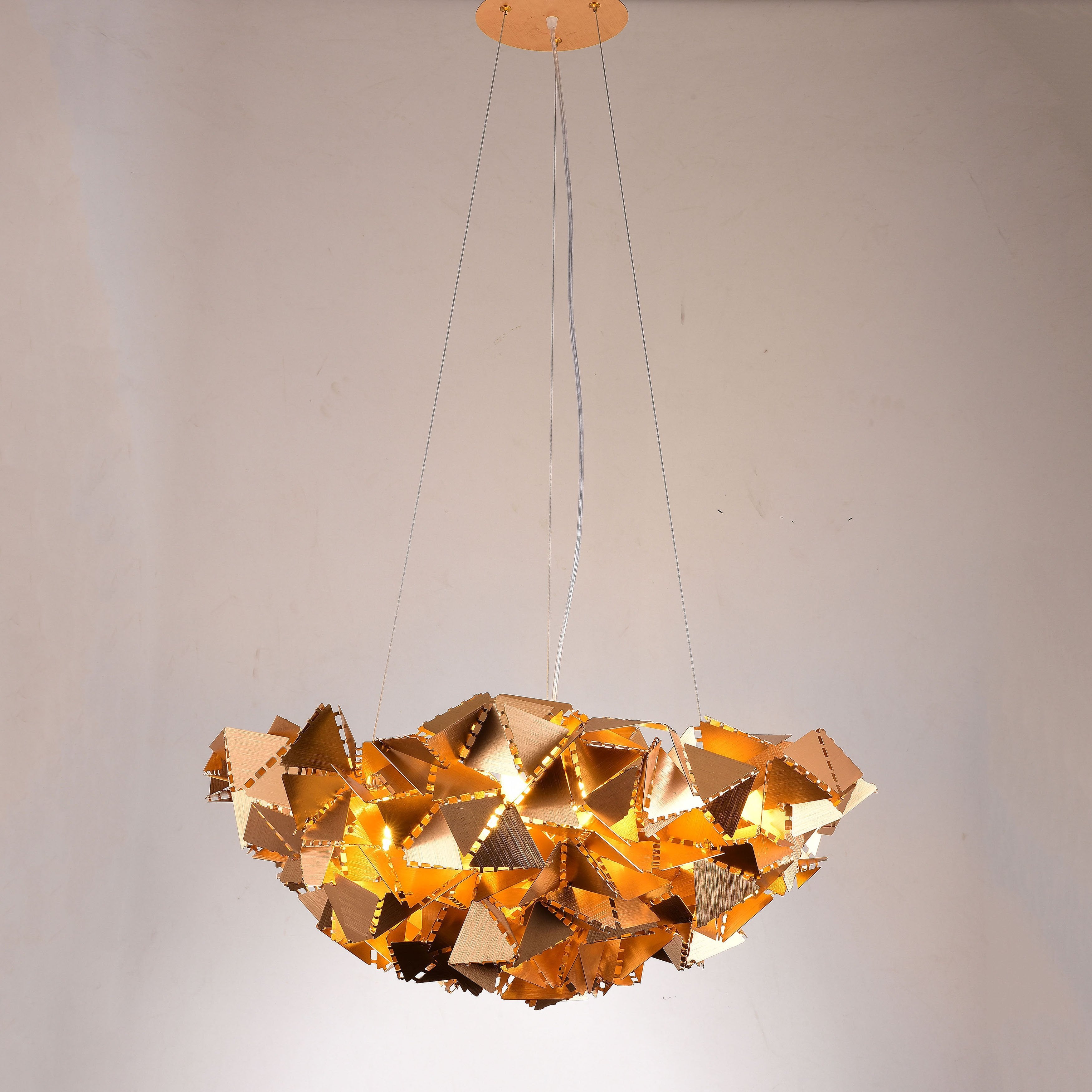 Origami Round Metal Chandelier - Italian Concept -