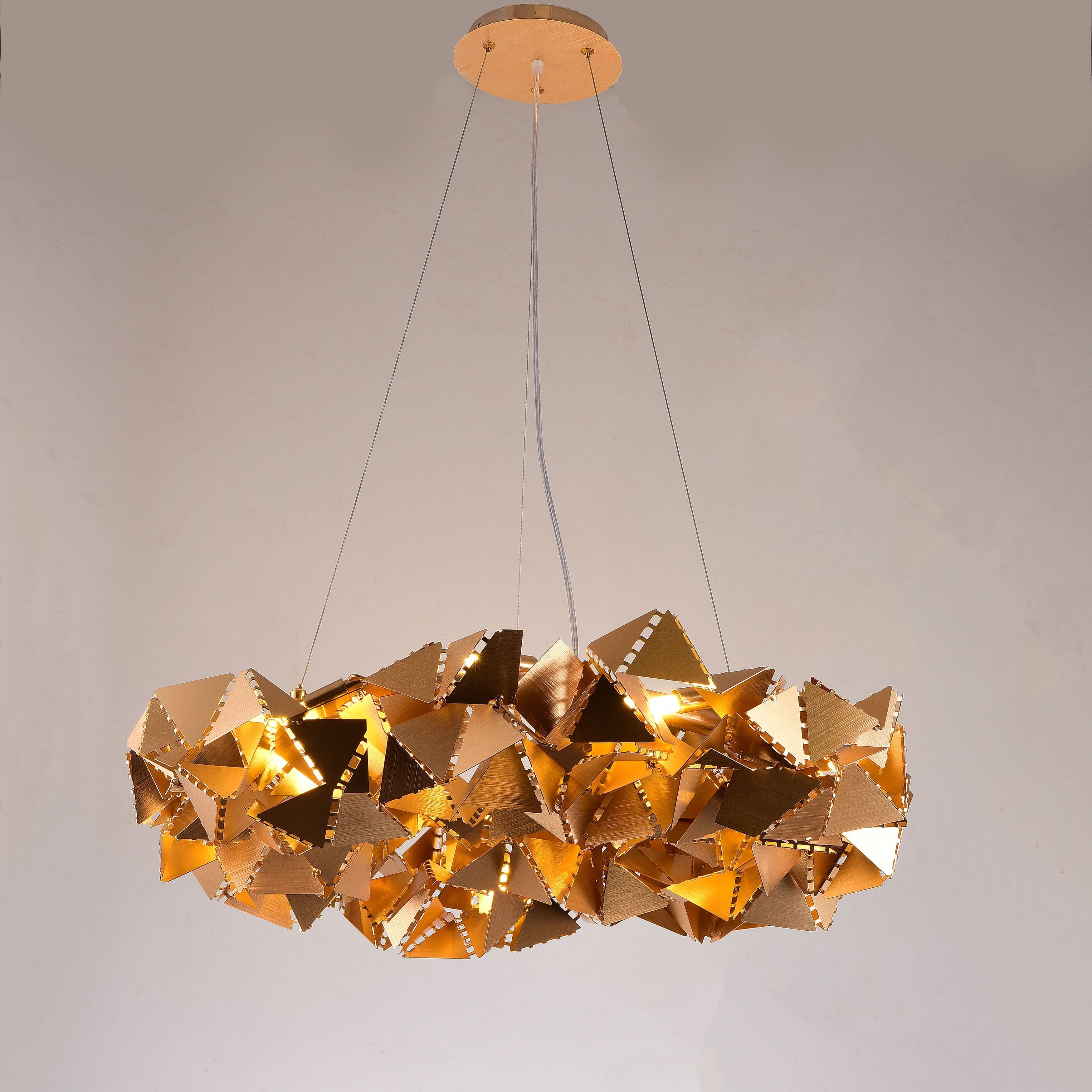 Origami Round Metal Chandelier - Italian Concept -