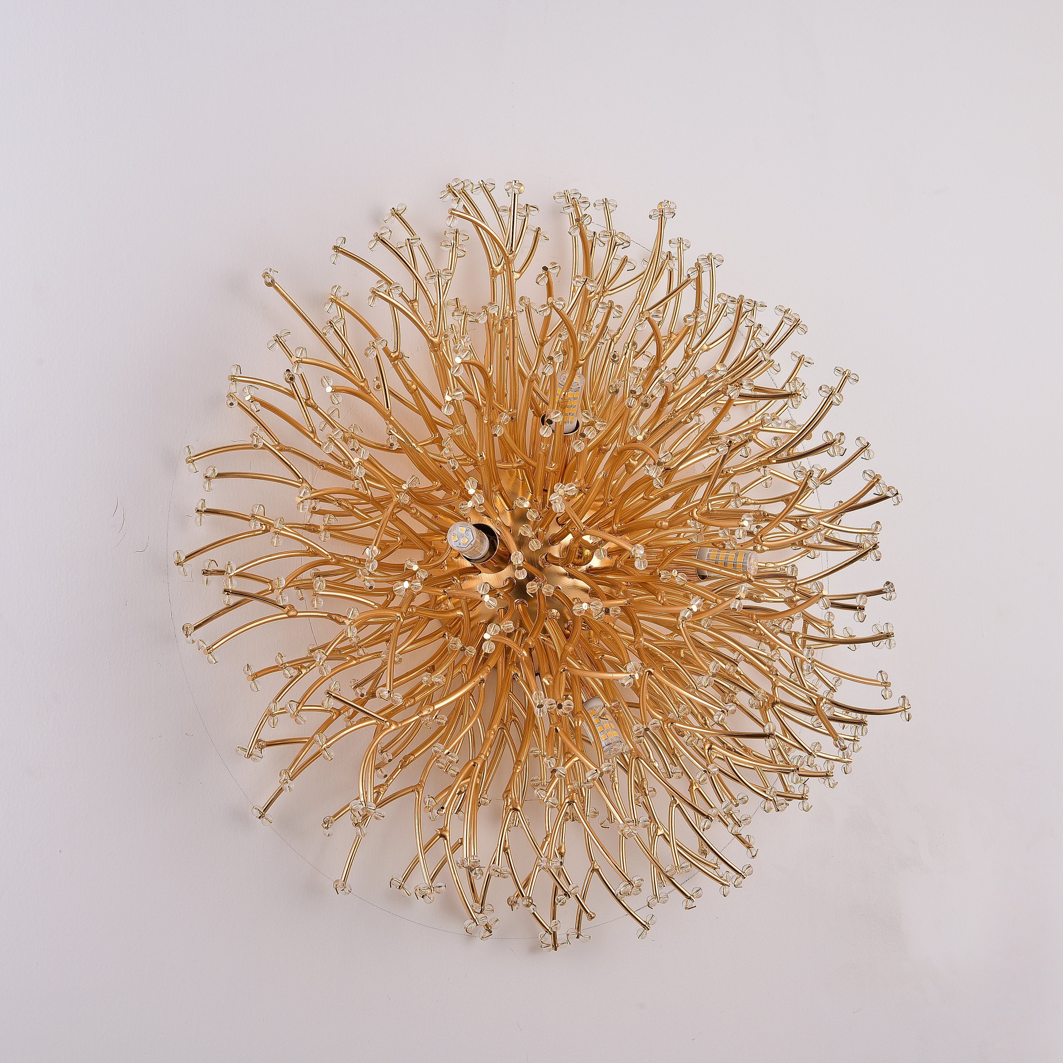 Livio 16" Branching Round Teardrop Flushmount / Sconce - Italian Concept