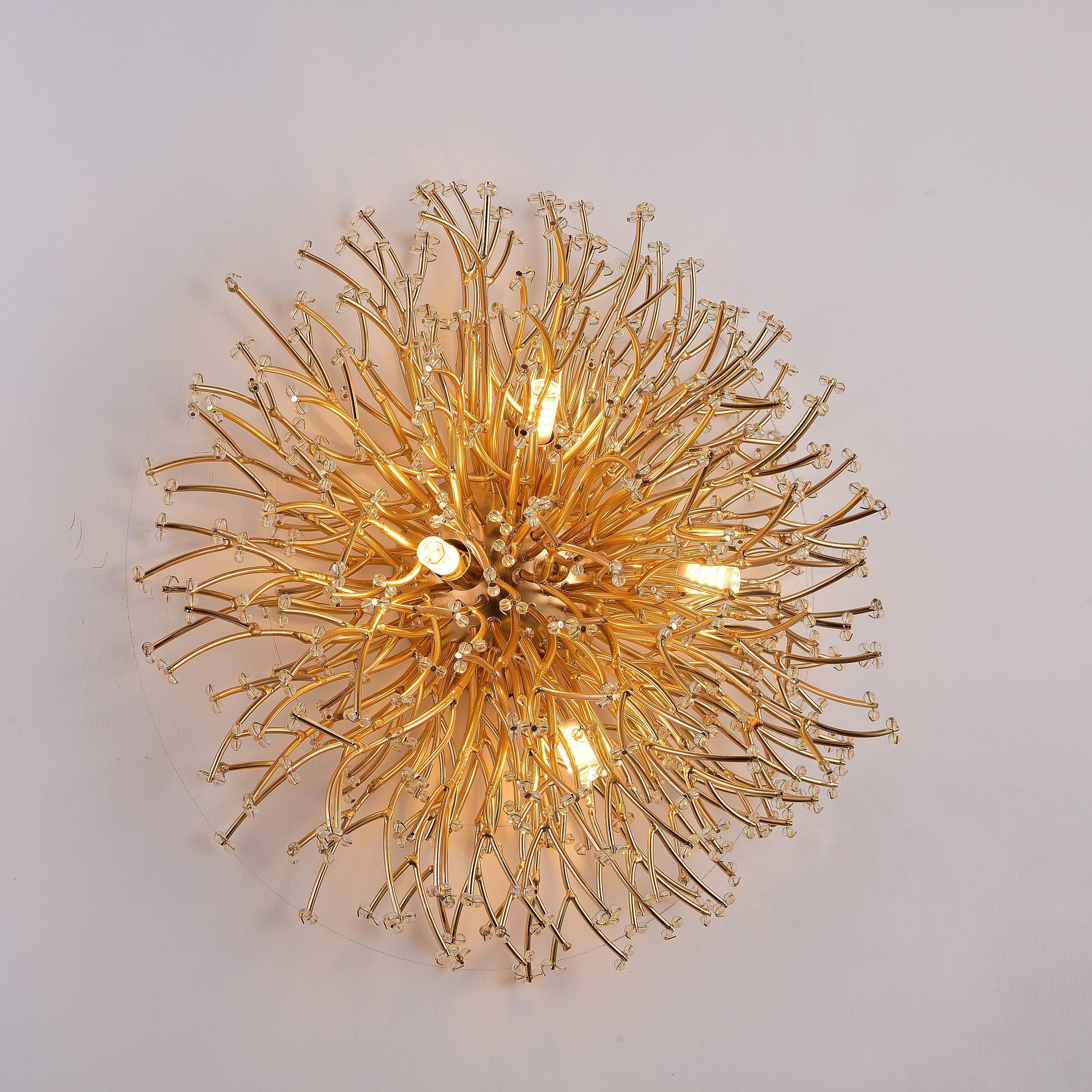 Livio 16" Branching Round Teardrop Flushmount / Sconce - Italian Concept