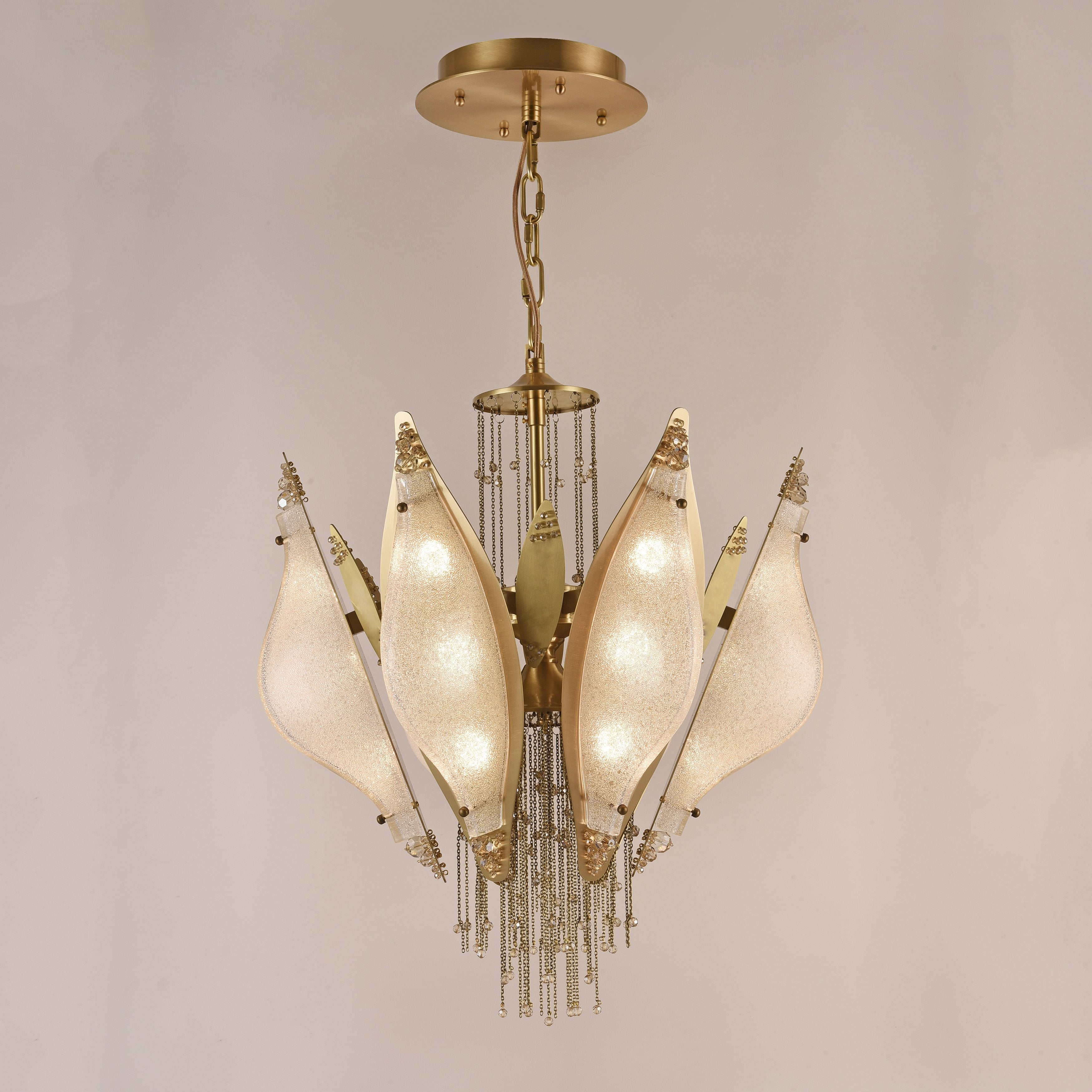 Aria Closed-Flower Crystal Murano Chandelier - Italian Concept -