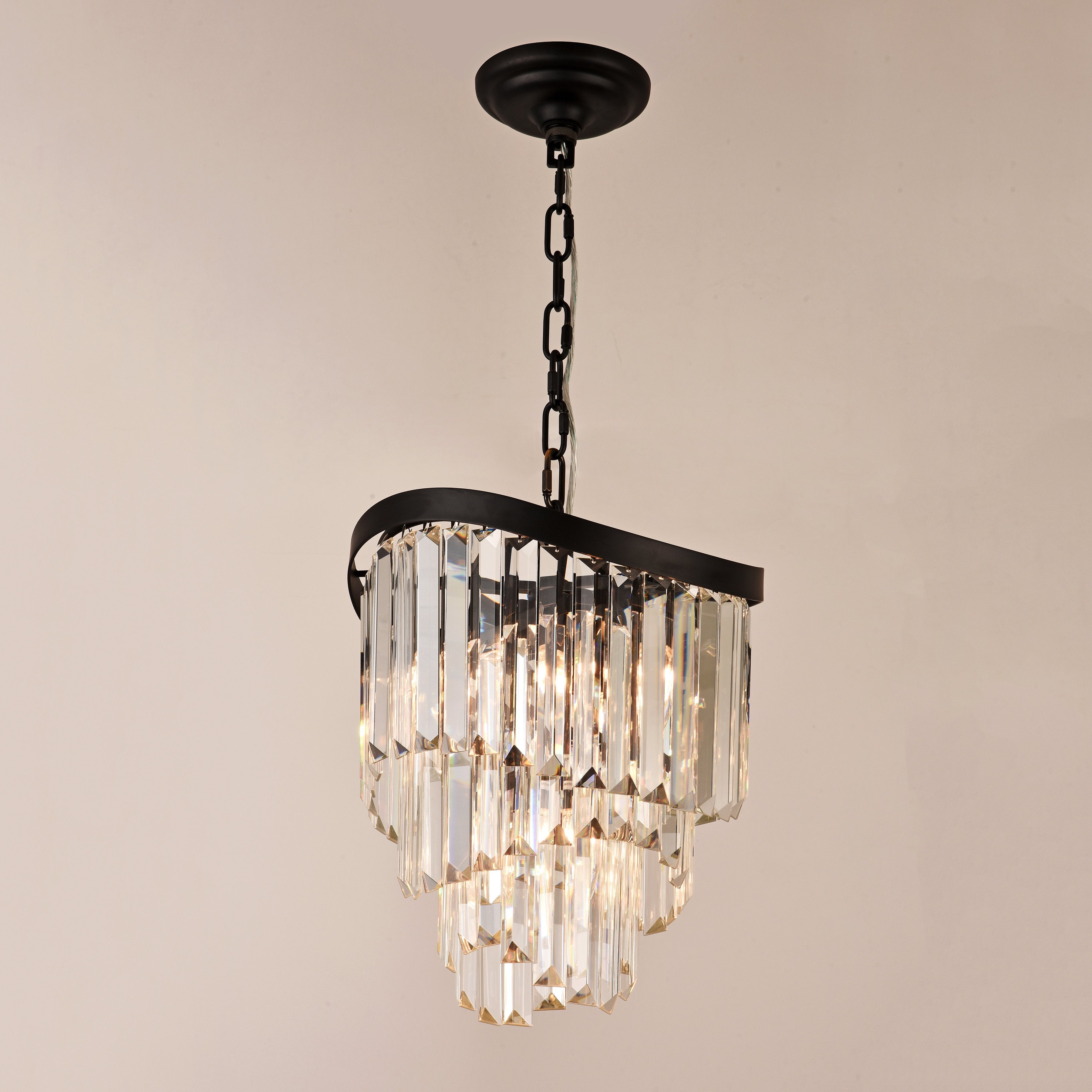 Roundel Odeon Fringe Crystal Chandelier - Italian Concept