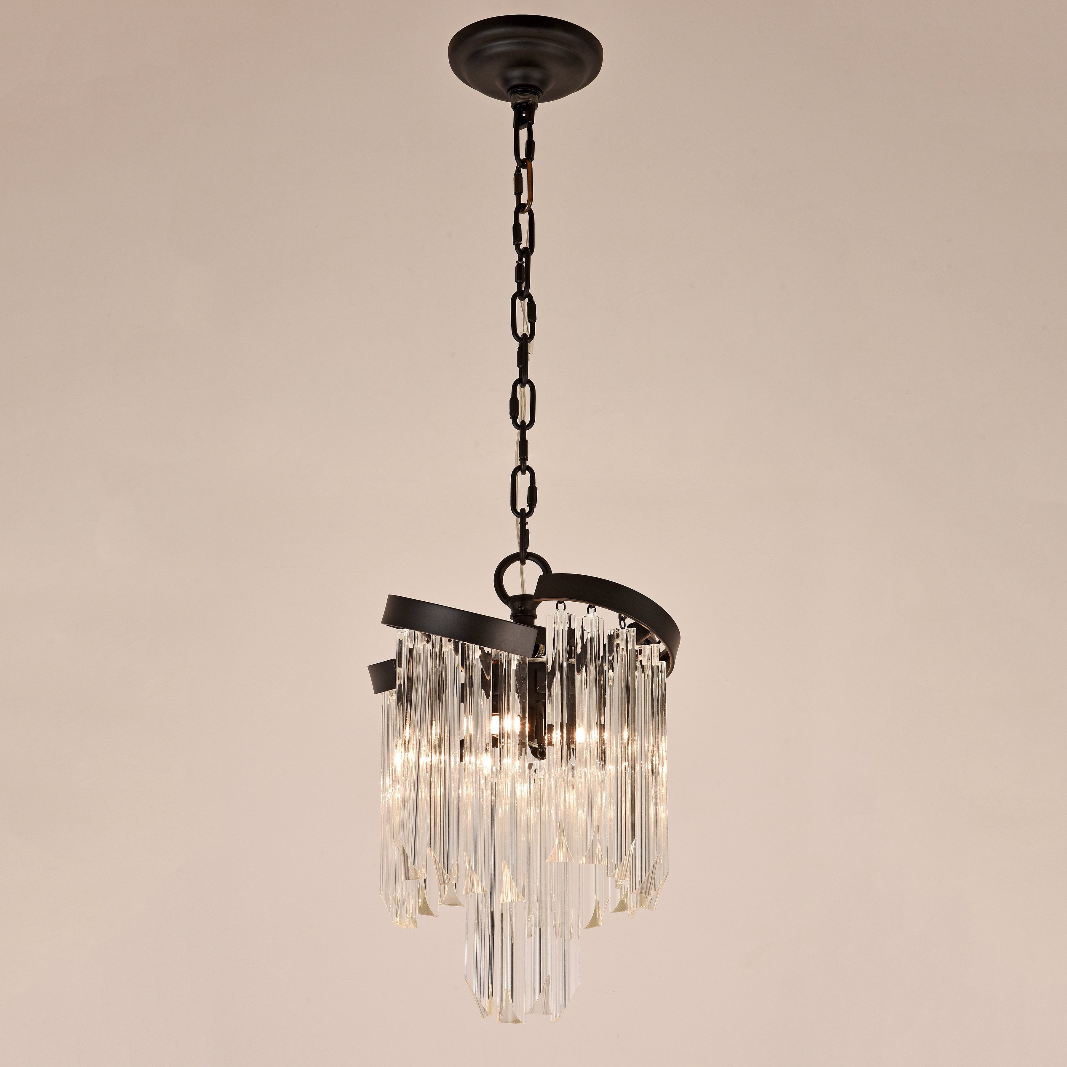 Twin Palms Round Crystal Chandelier - Italian Concept