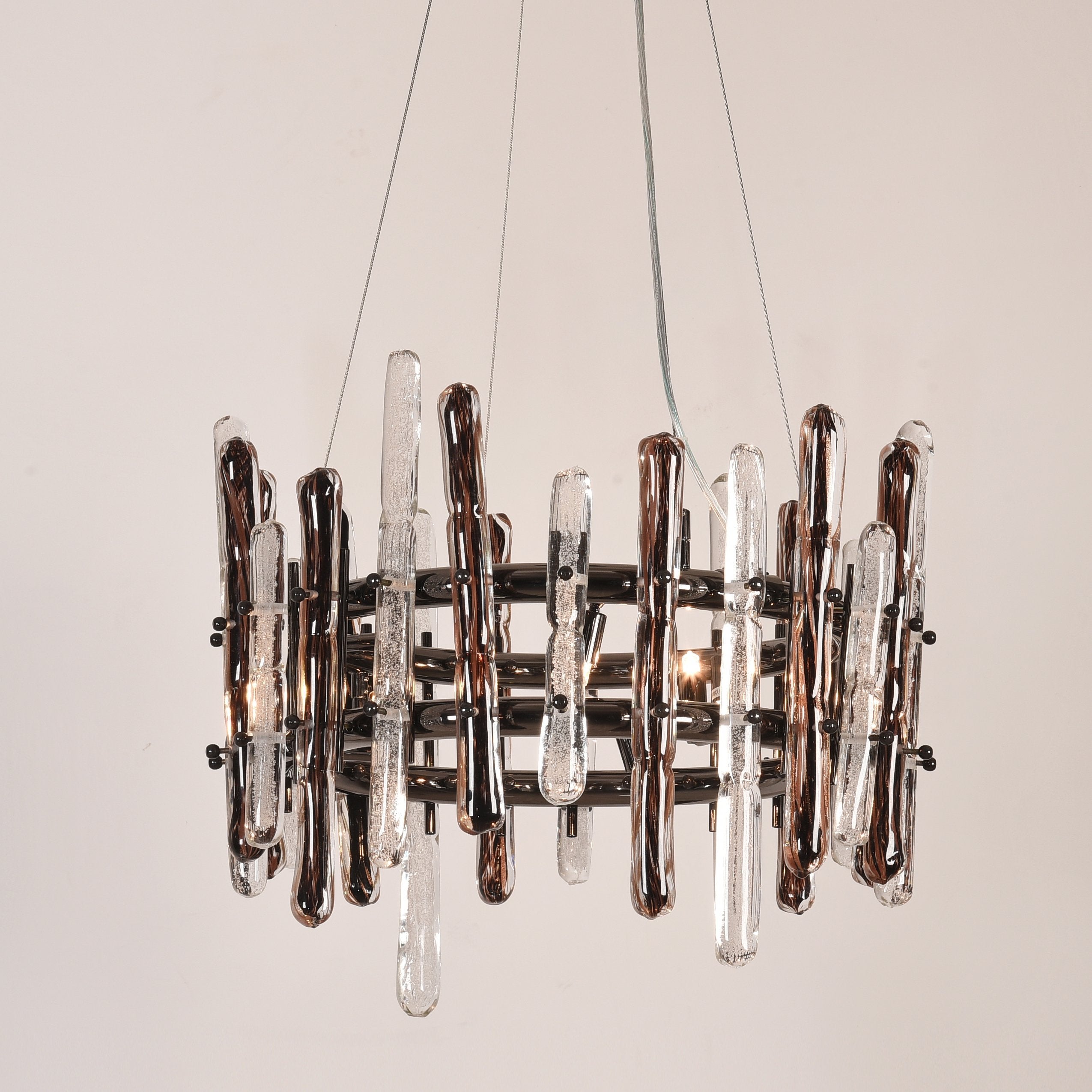 Sanjil Round Glass Chandelier - Italian Concept