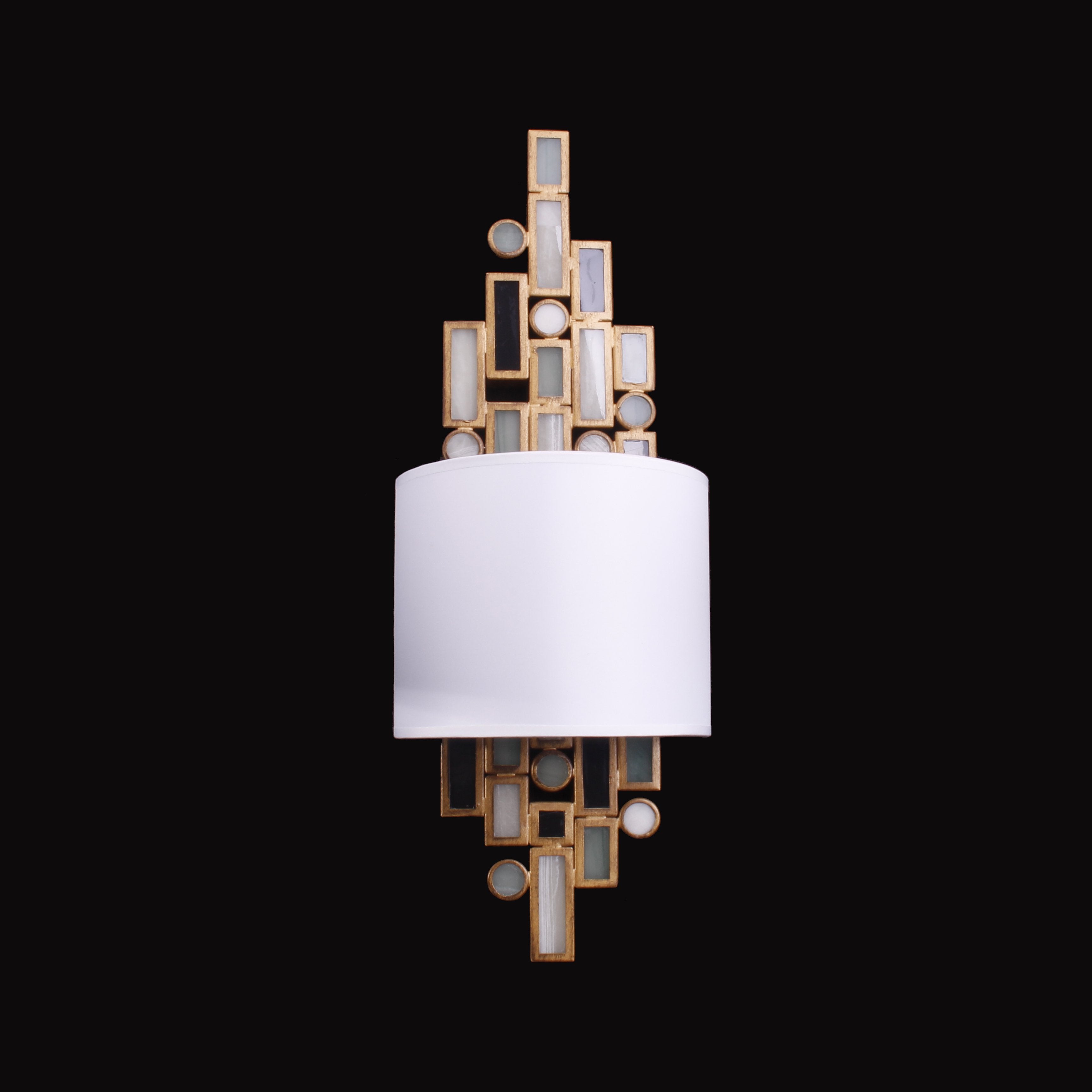 Terra Verde Gem Stone Sconce - Italian Concept