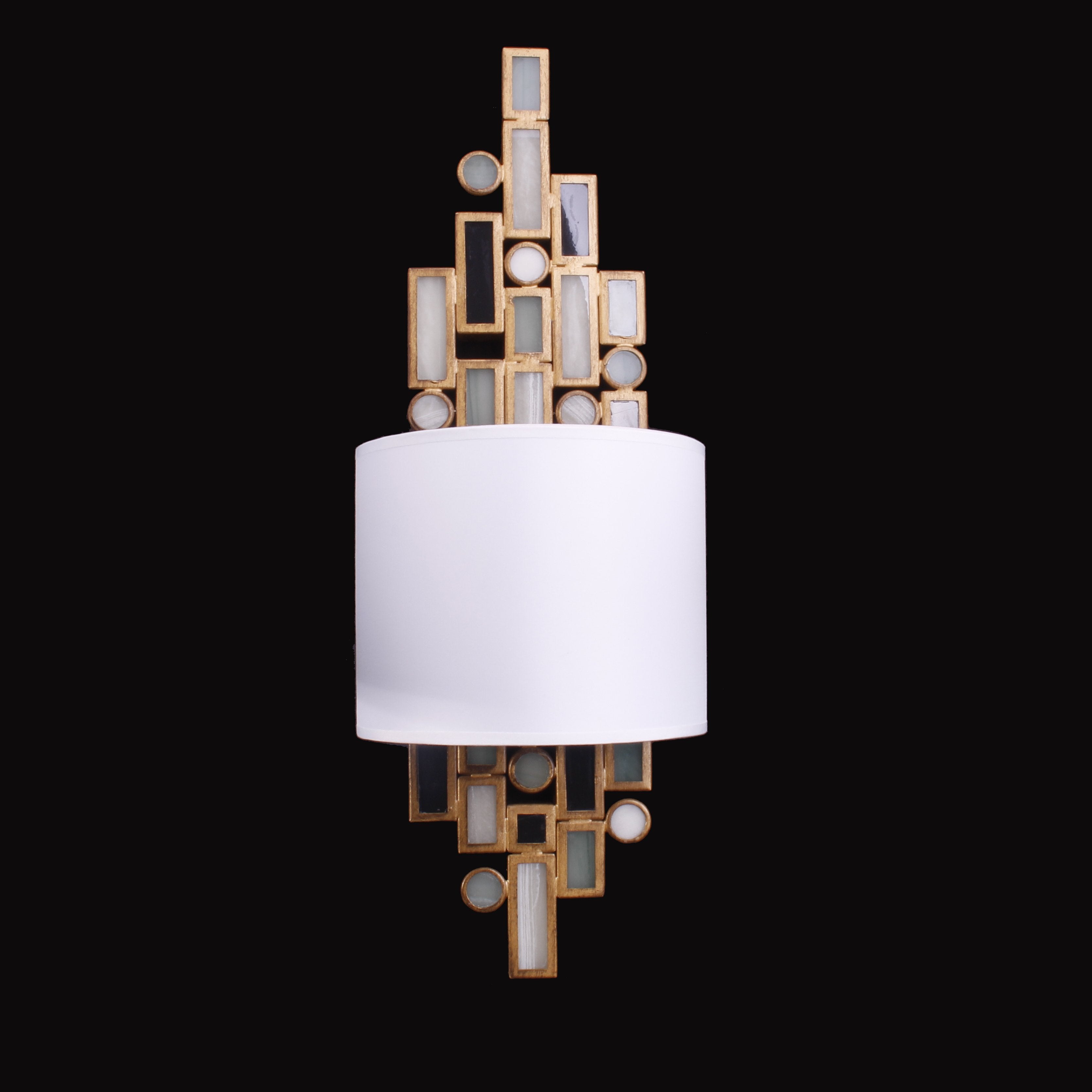 Terra Verde Gem Stone Sconce - Italian Concept