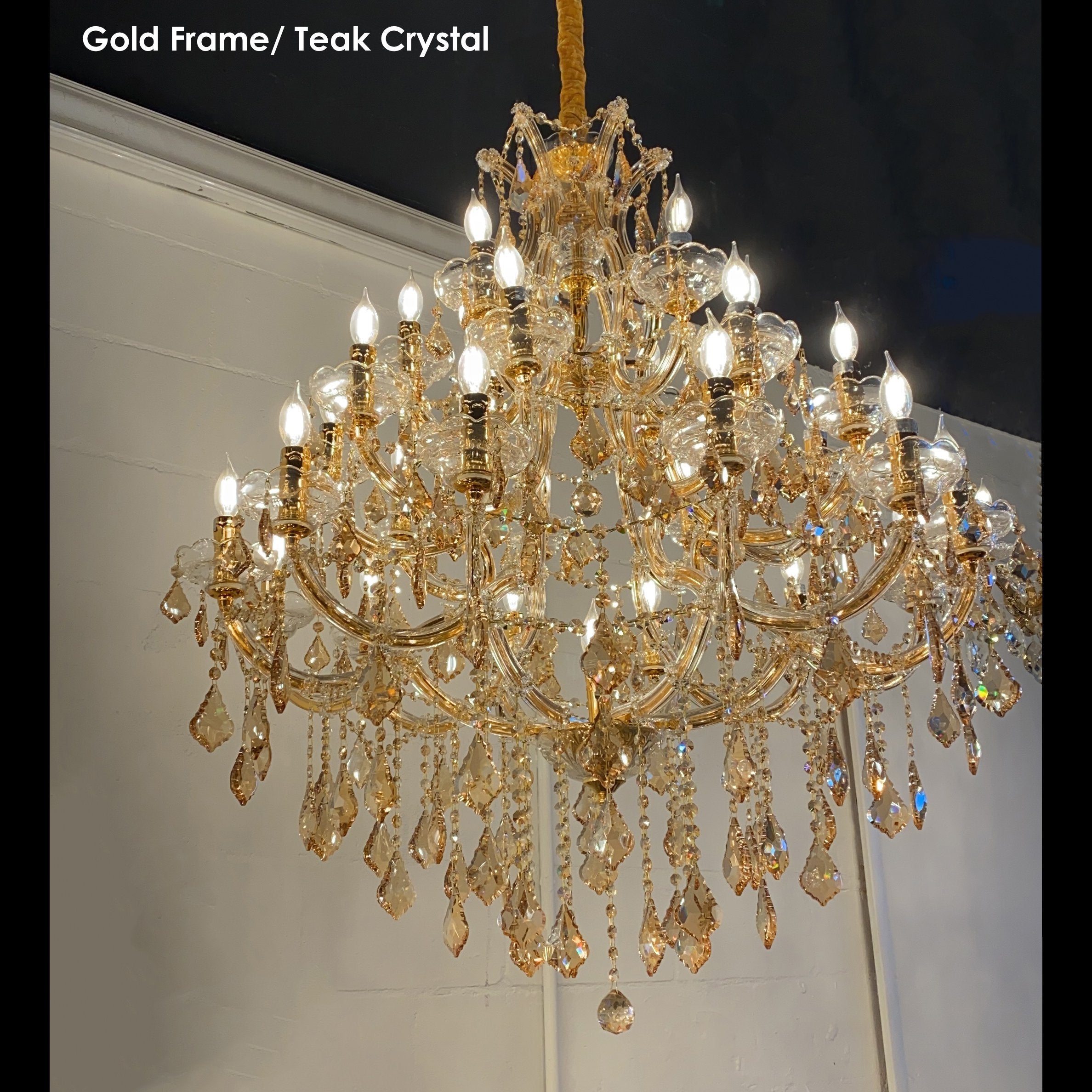 Leyla Maria Theresa 55 Light Crystal Chandelier - Italian Concept -