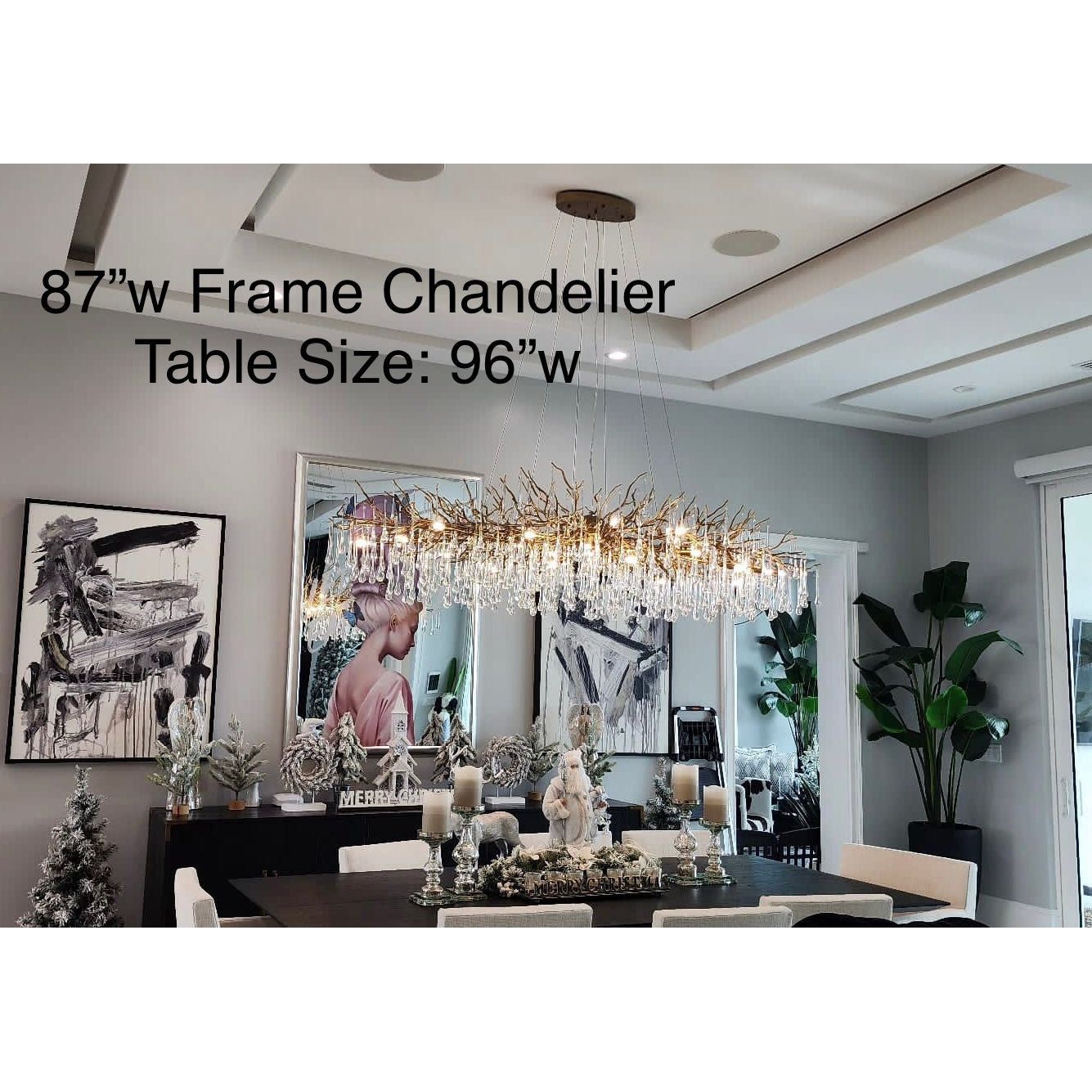 Livio Oval Branching Teardrop Chandelier - Italian Concept